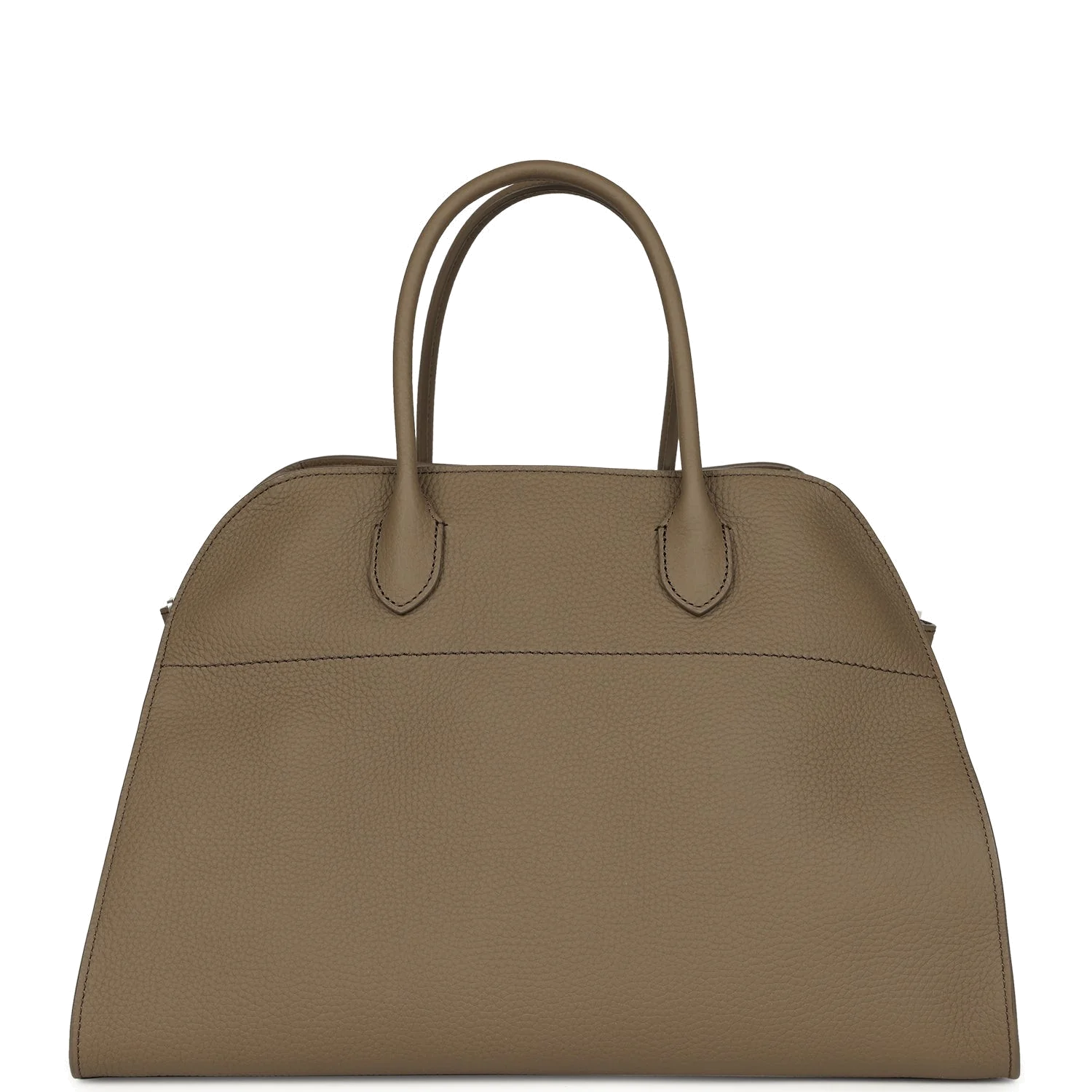 The Row Soft Margaux 15 Bag Smoked Taupe Calfskin