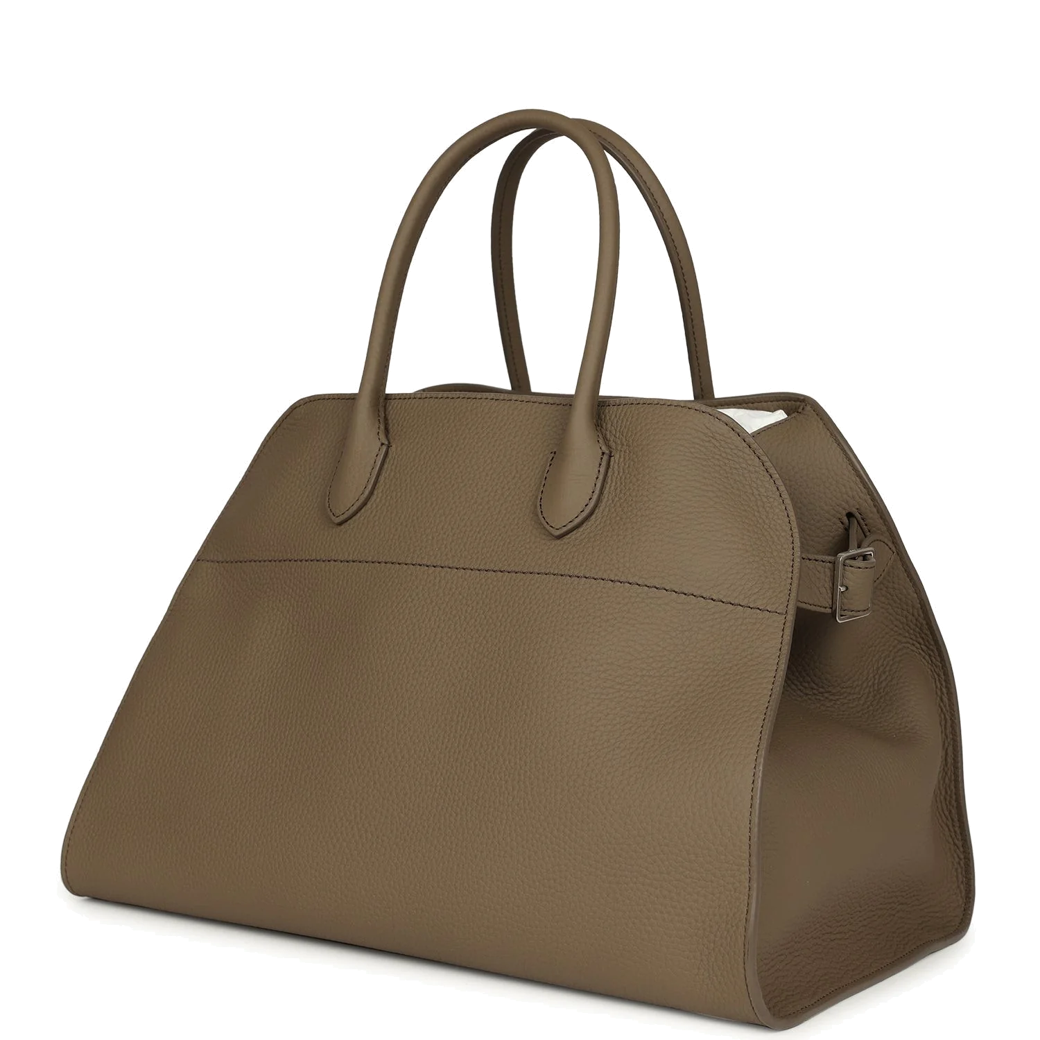 The Row Soft Margaux 15 Bag Smoked Taupe Calfskin — фото 6