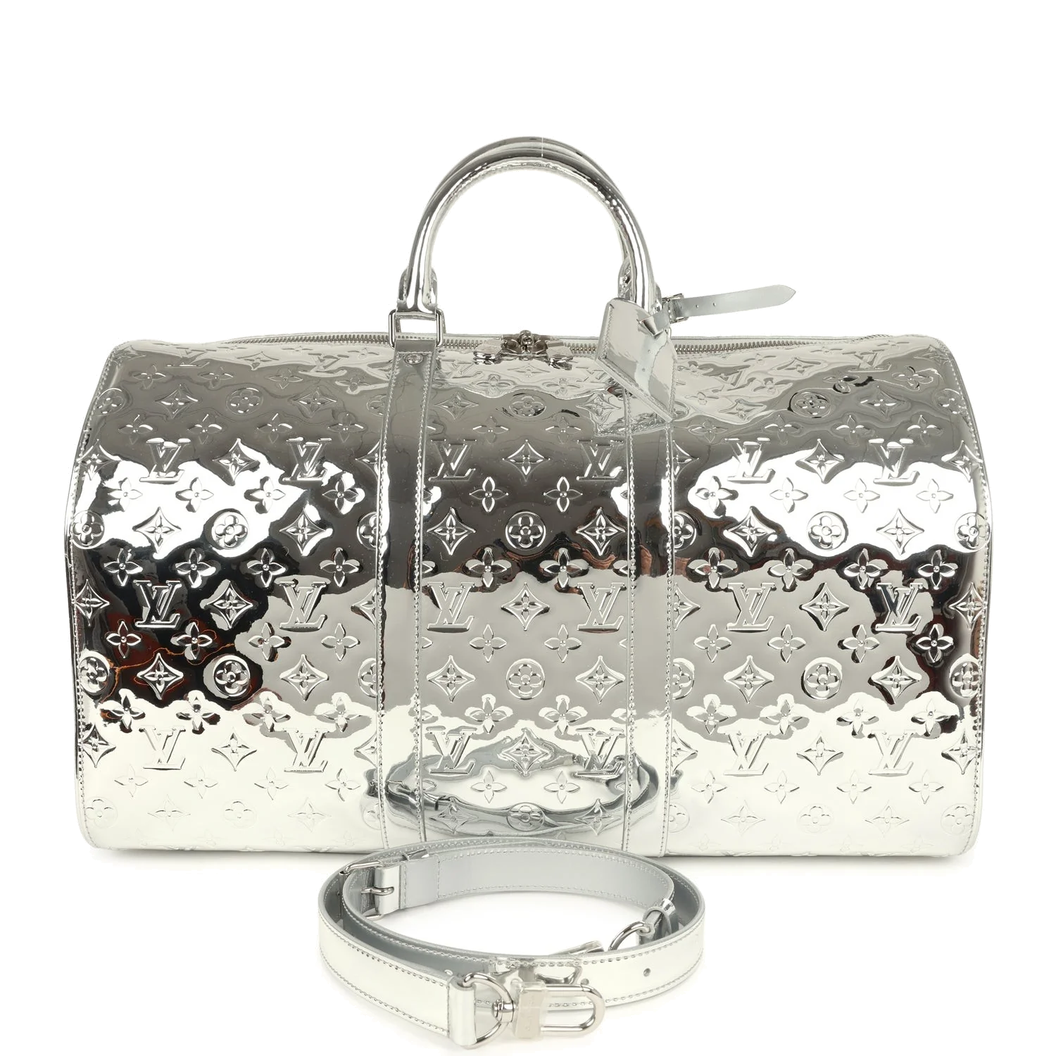 Louis Vuitton Keepall Bandouliere 50 Silver Monogram — фото 2