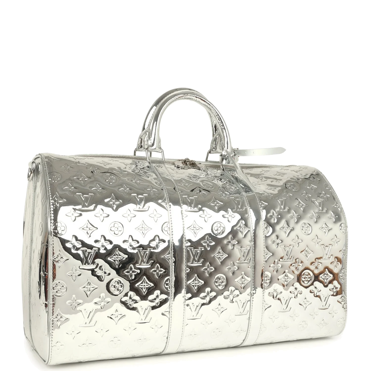 Louis Vuitton Keepall Bandouliere 50 Silver Monogram — фото 3
