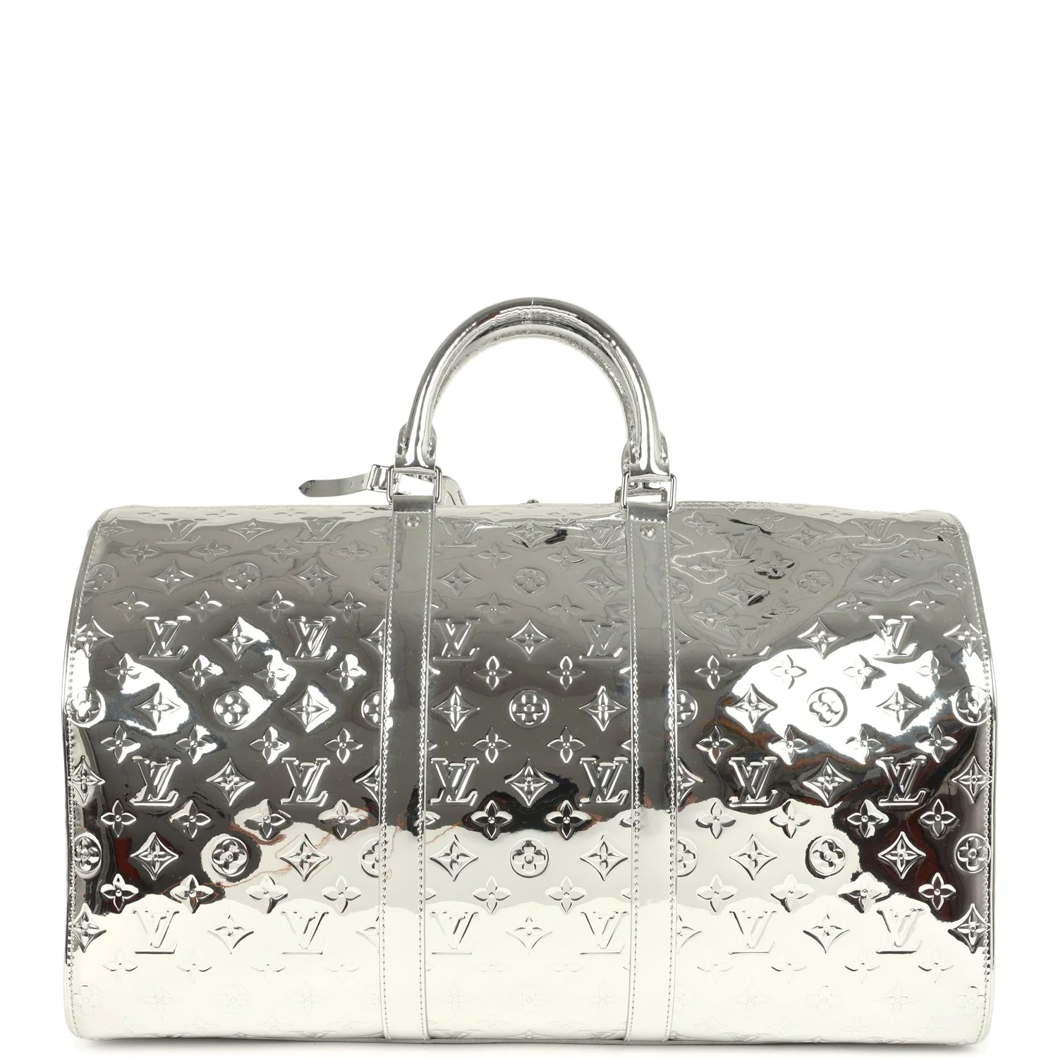 Louis Vuitton Keepall Bandouliere 50 Silver Monogram — фото 5