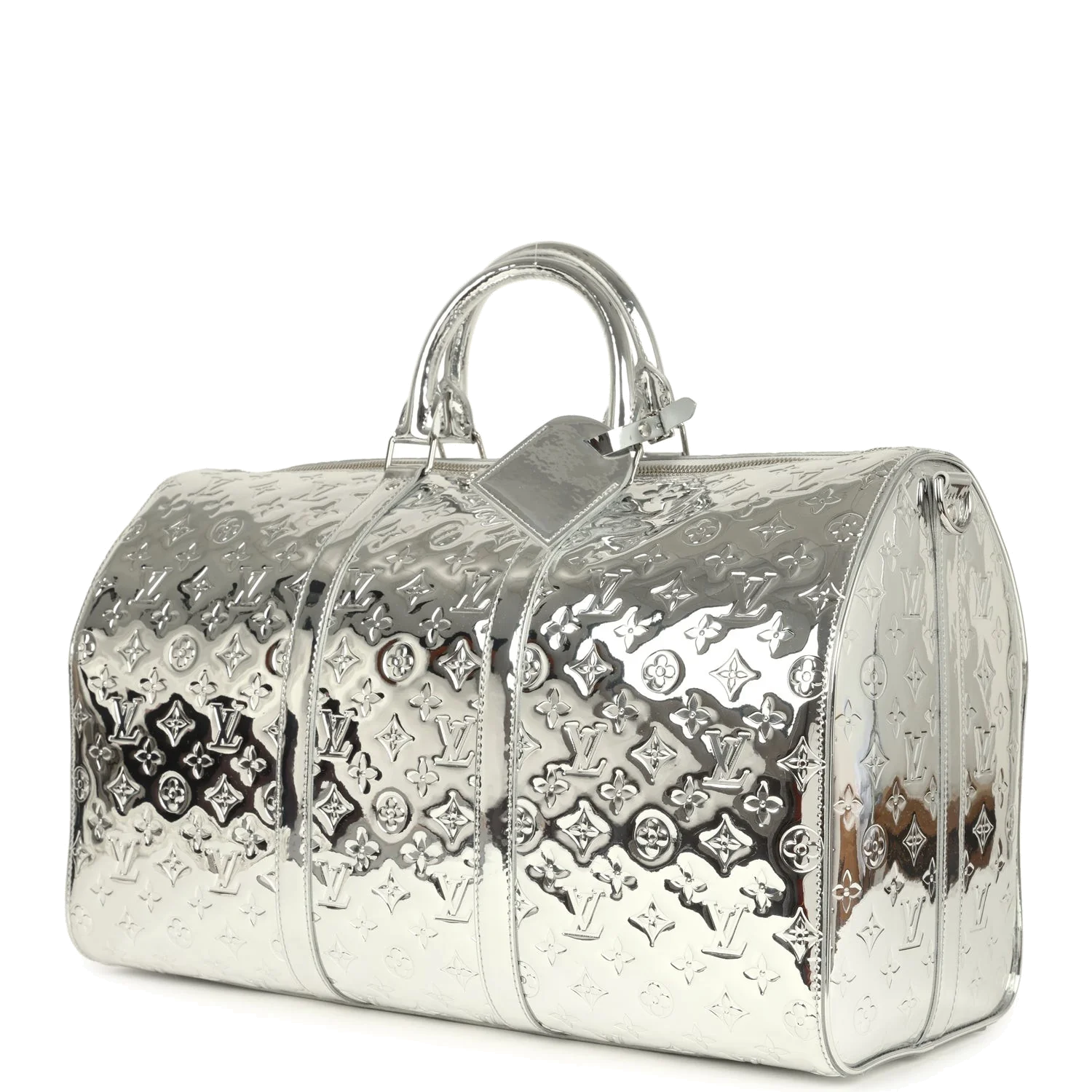 Louis Vuitton Keepall Bandouliere 50 Silver Monogram — фото 6