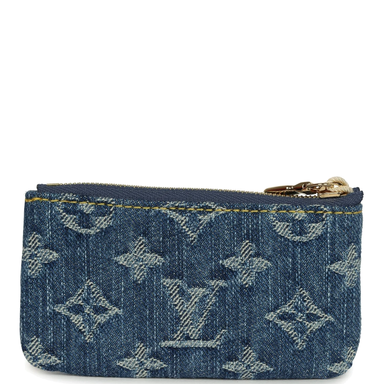 Louis Vuitton X Takashi Murakami Key Pouch Denim Monogram — фото 4