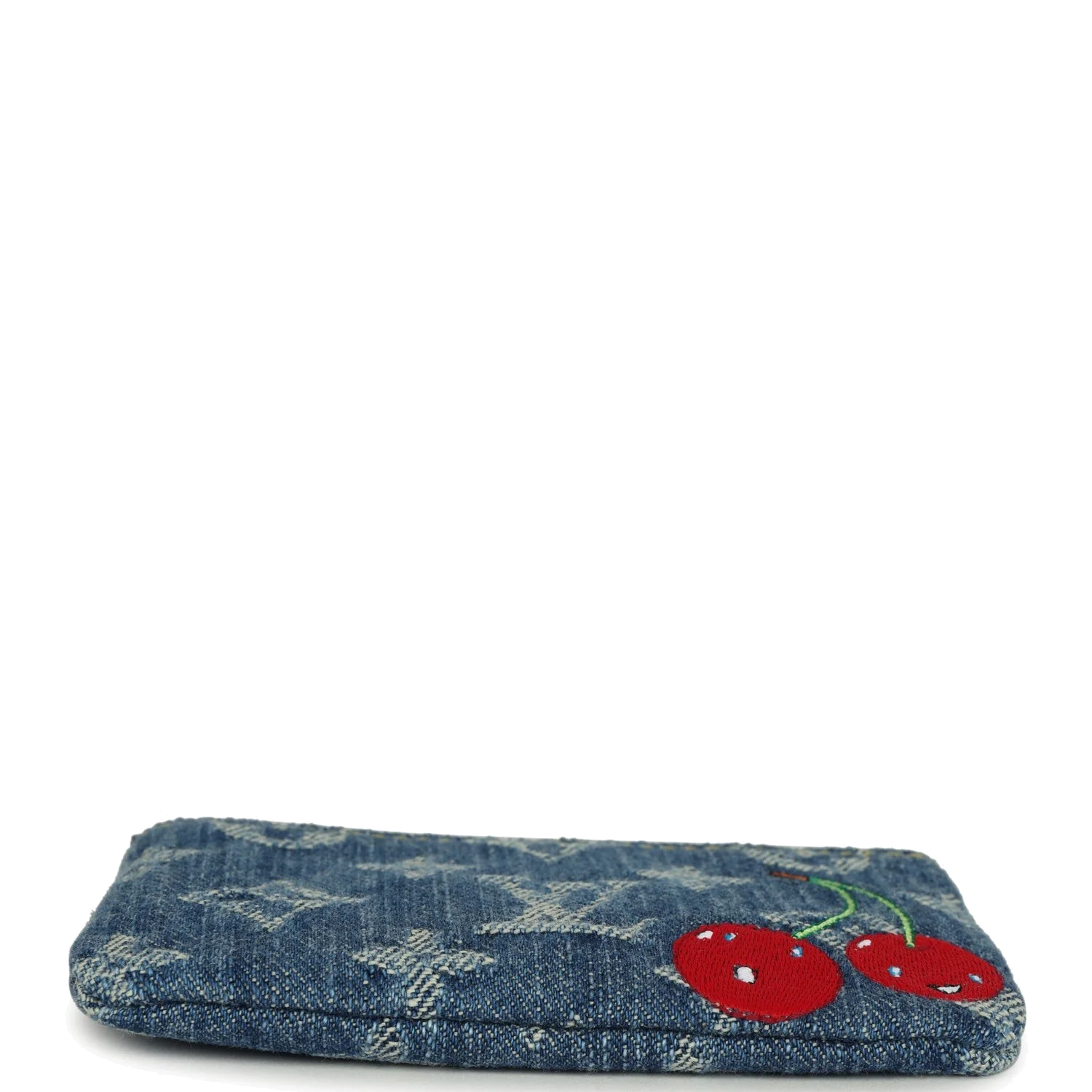 Louis Vuitton X Takashi Murakami Key Pouch Denim Monogram — фото 6