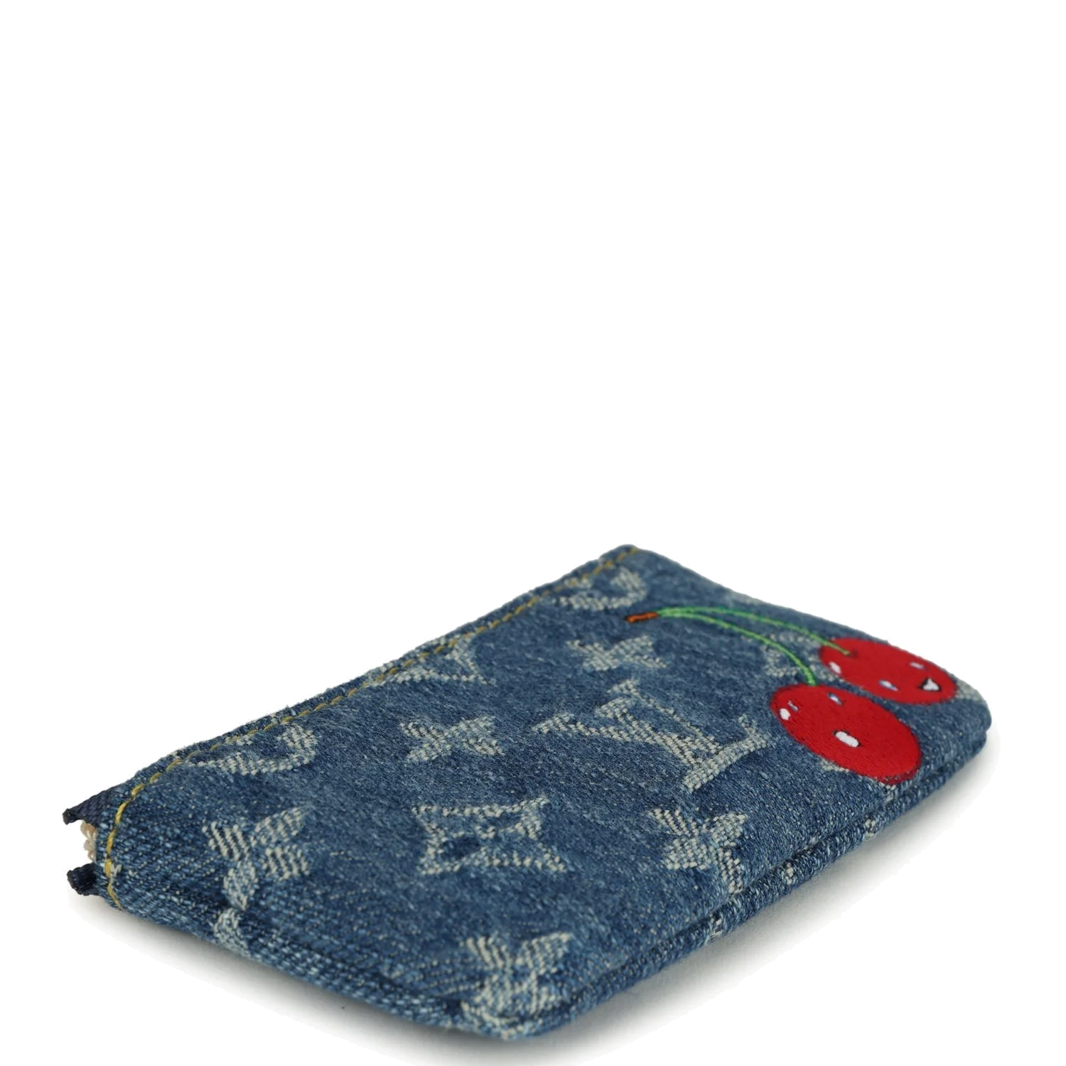 Louis Vuitton X Takashi Murakami Key Pouch Denim Monogram — фото 7