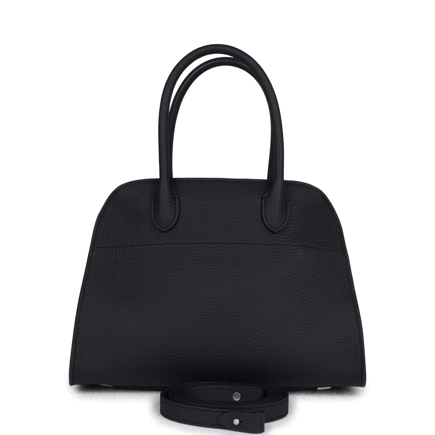The Row Soft Margaux 10 Bag Midnight Calfskin
