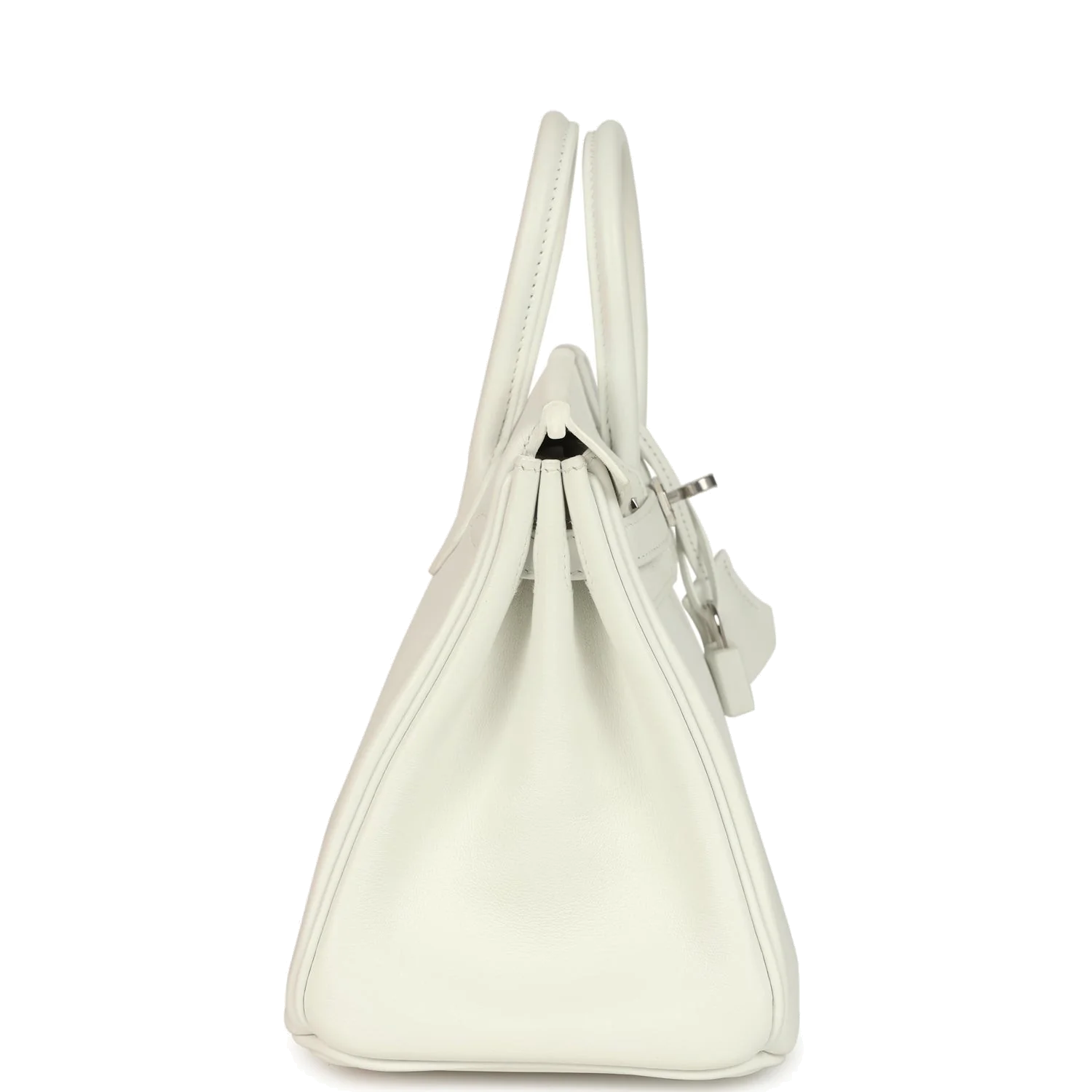 Hermes Birkin 25 New White Swift Palladium Hardware Белый Swift — фото 5