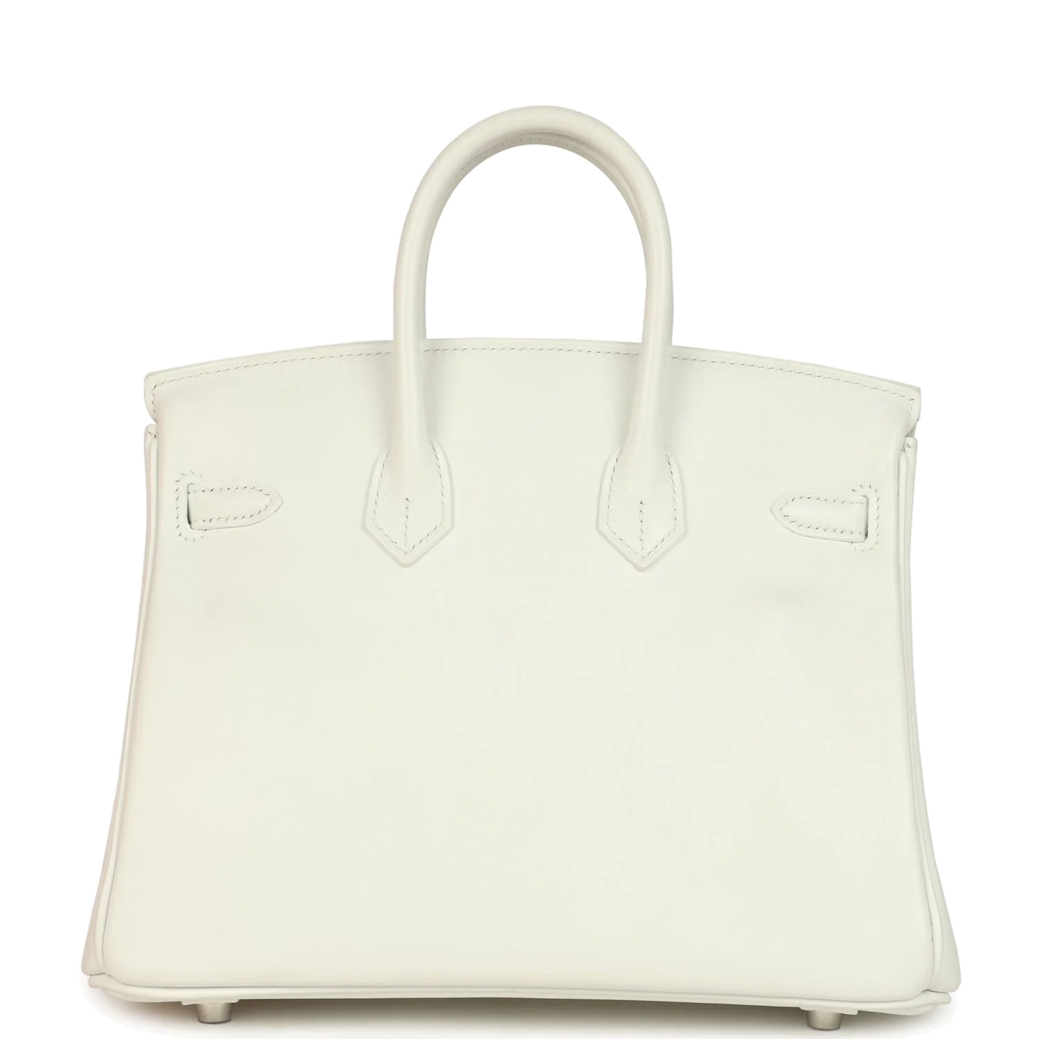 Hermes Birkin 25 New White Swift Palladium Hardware Белый Swift — фото 6