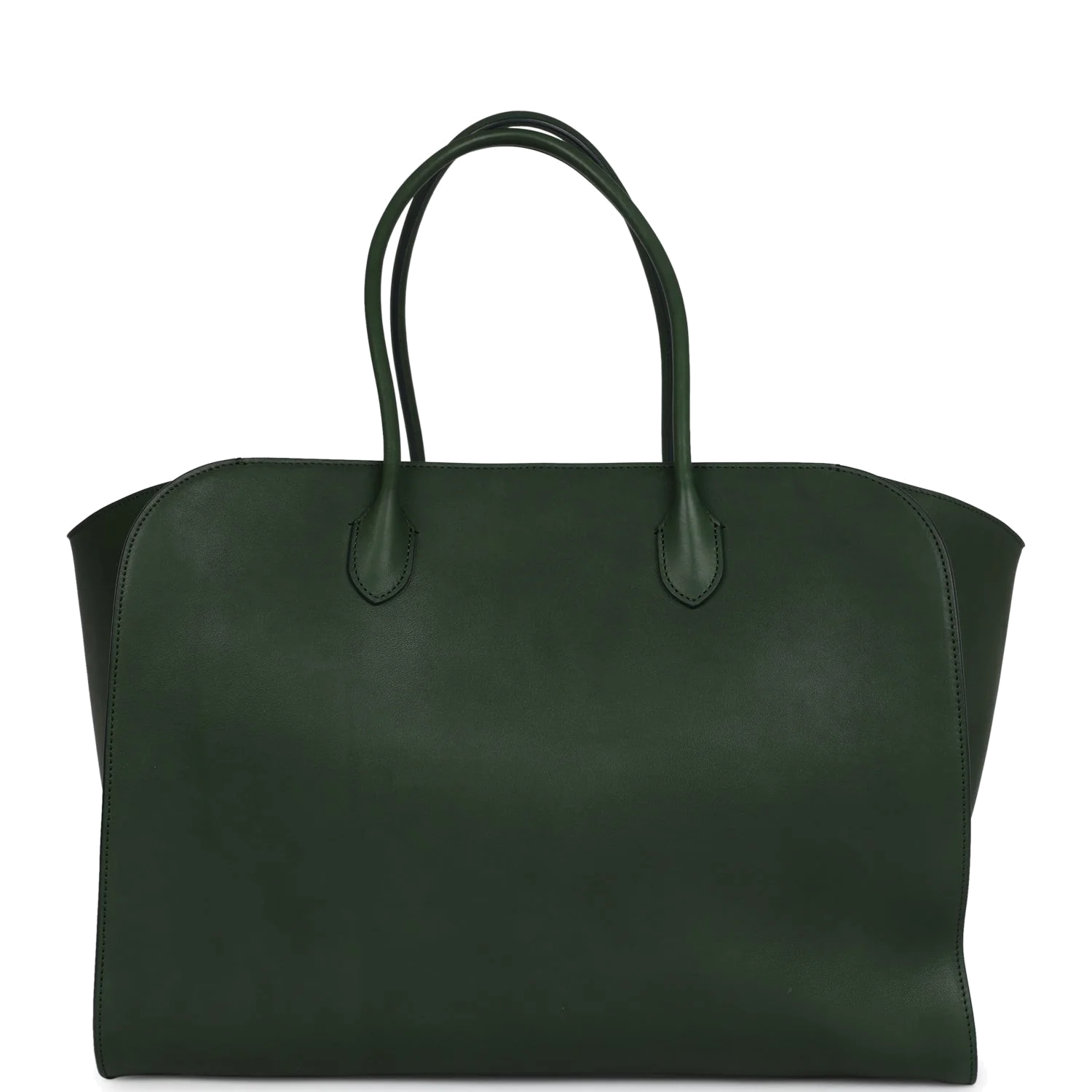 The Row Marlo Tote Bag Moss Saddle Leather