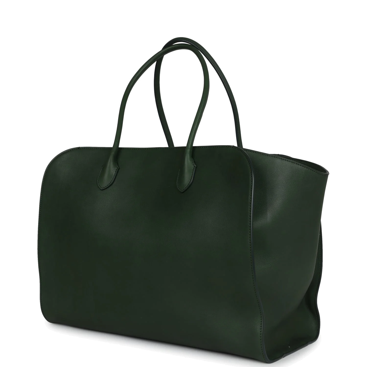 The Row Marlo Tote Bag Moss Saddle Leather — фото 6