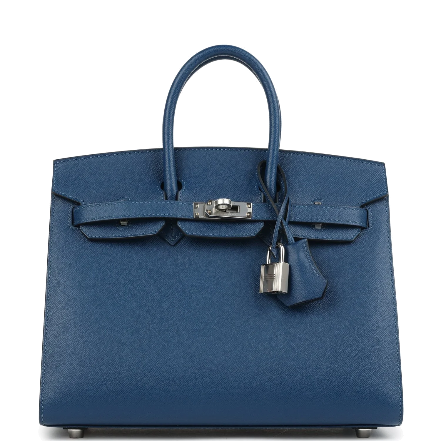 Hermes Birkin Sellier 25 Deep Bleu Madame Palladium Hardware — фото 2