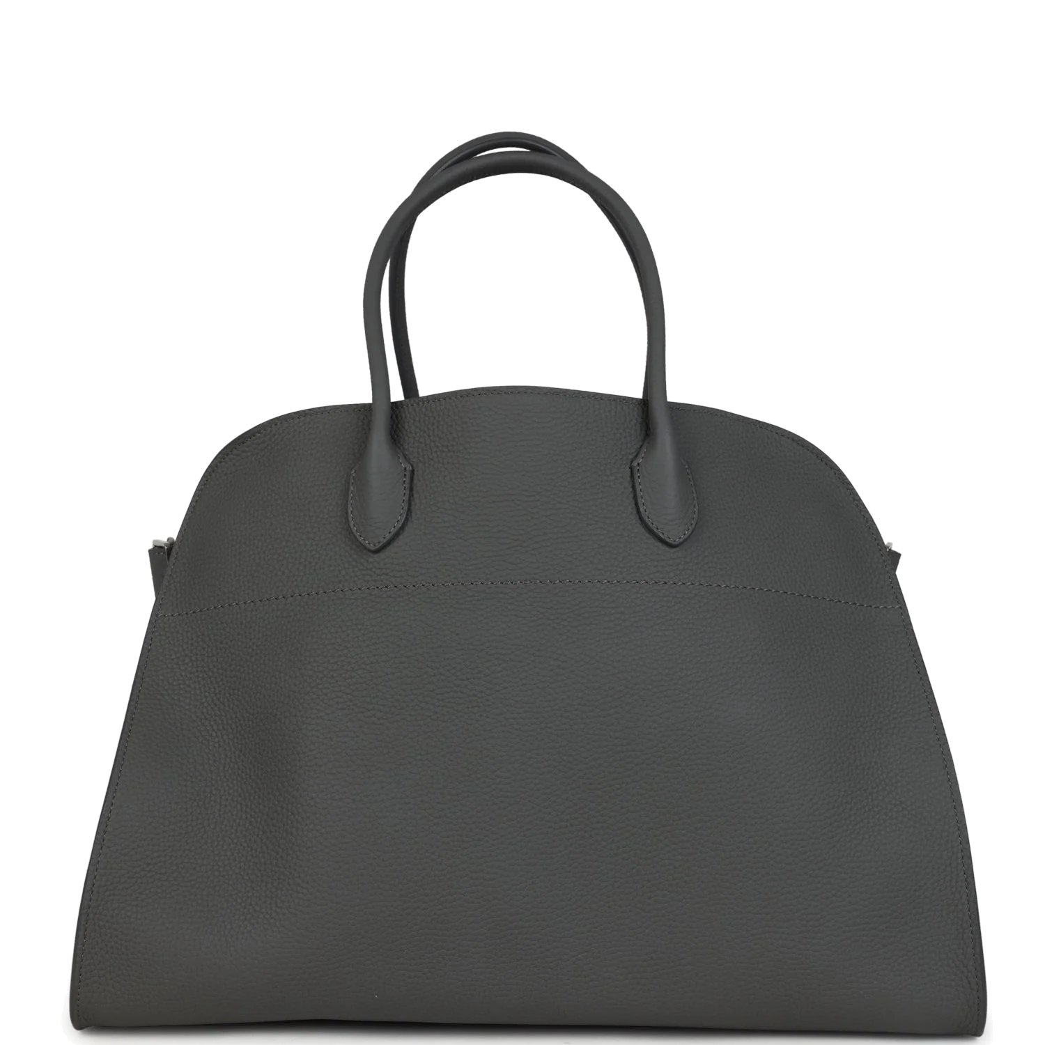 The Row Soft Margaux 17 Bag Timouse Grey Calfskin
