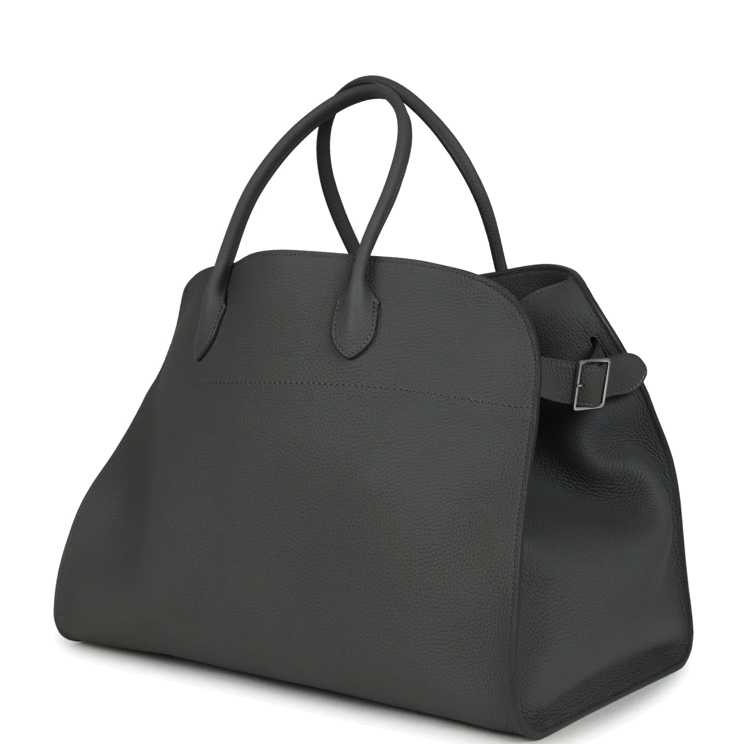 The Row Soft Margaux 17 Bag Timouse Grey Calfskin — фото 6