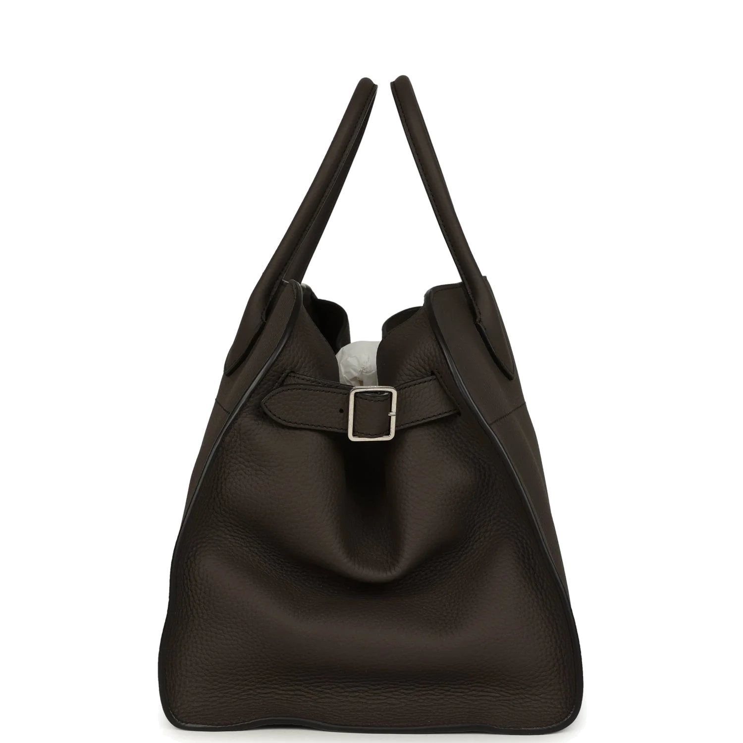 The Row Soft Margaux 15 Bag Mid Grey Calfskin — фото 4