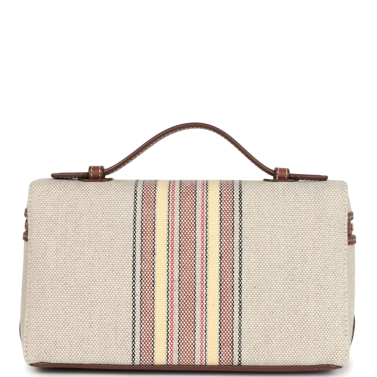 Loro Piana Extra Pocket L19 Pouch Record and Caramel Sugar Canvas — фото 5