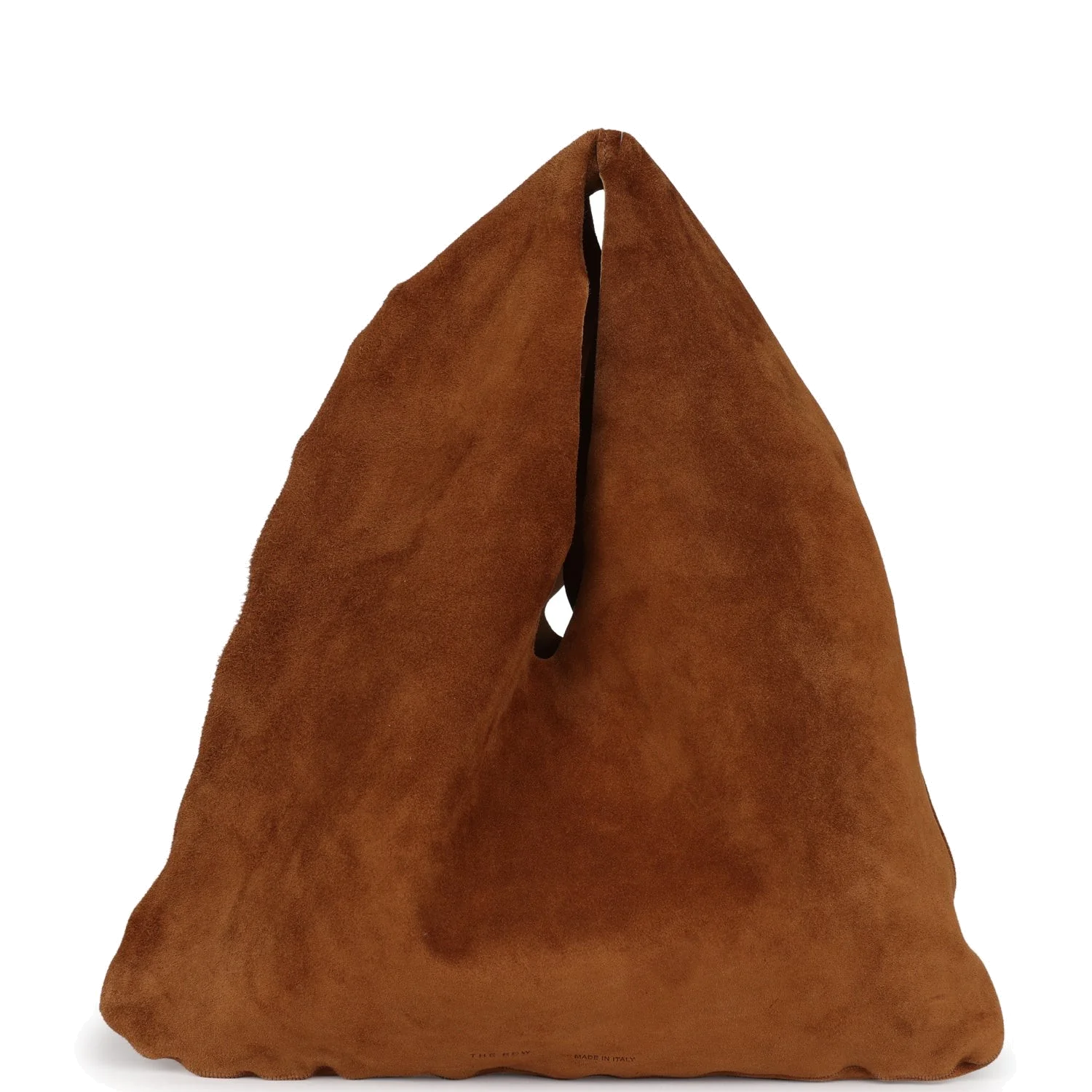 The Row Small Bindle Bag Caramel Suede — фото 2