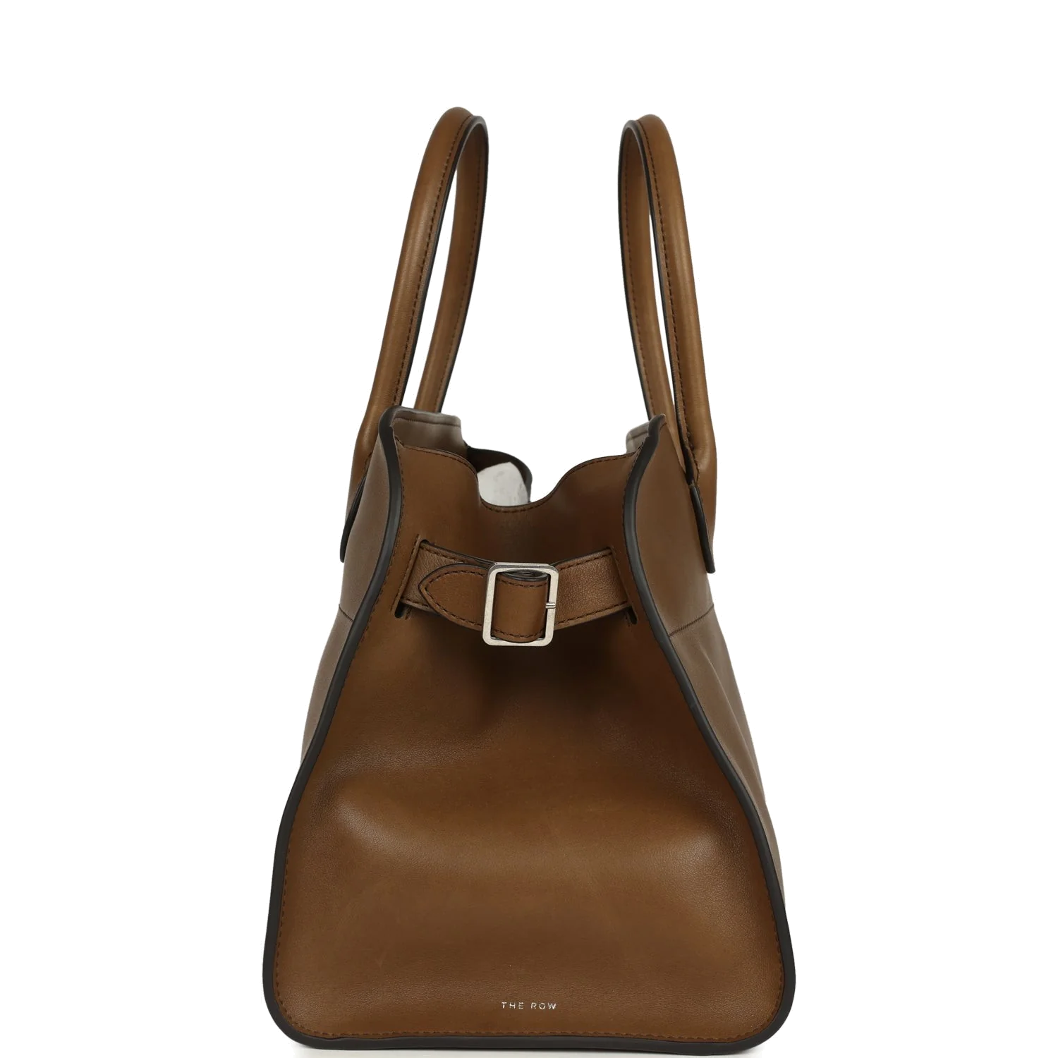 The Row Soft Margaux 12 Bag Muschio Saddle Leather — фото 4