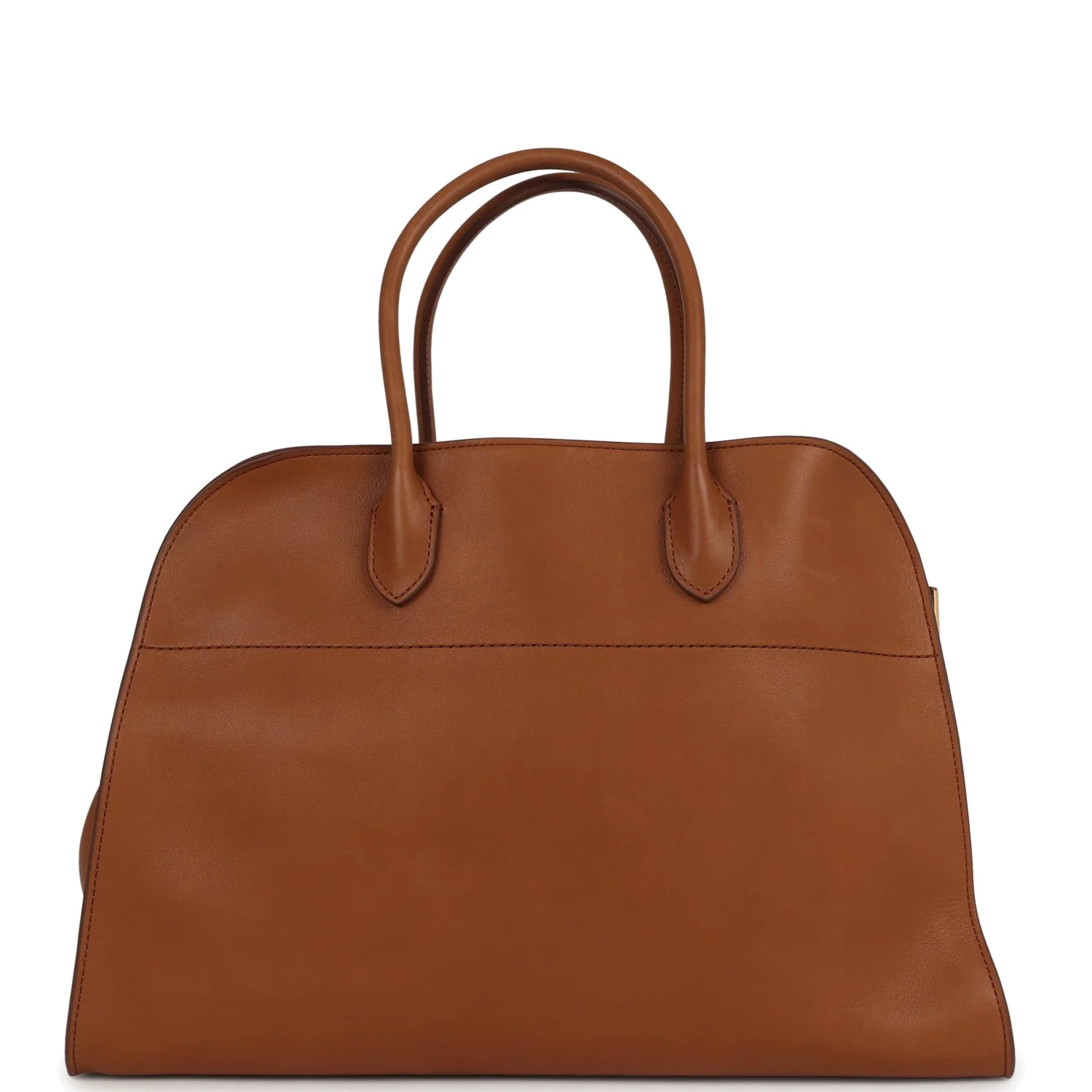The Row Soft Margaux 15 Cuir Saddle Leather
