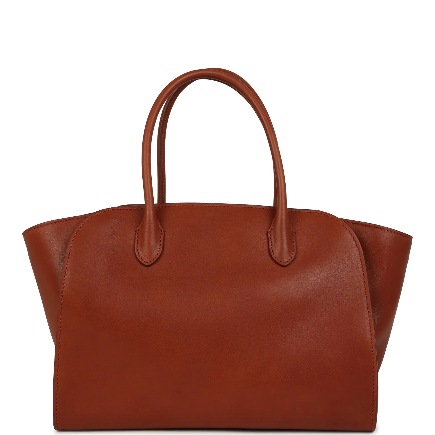 The Row Marlo 12 Tote Bag Acero Polished Saddle — фото 2