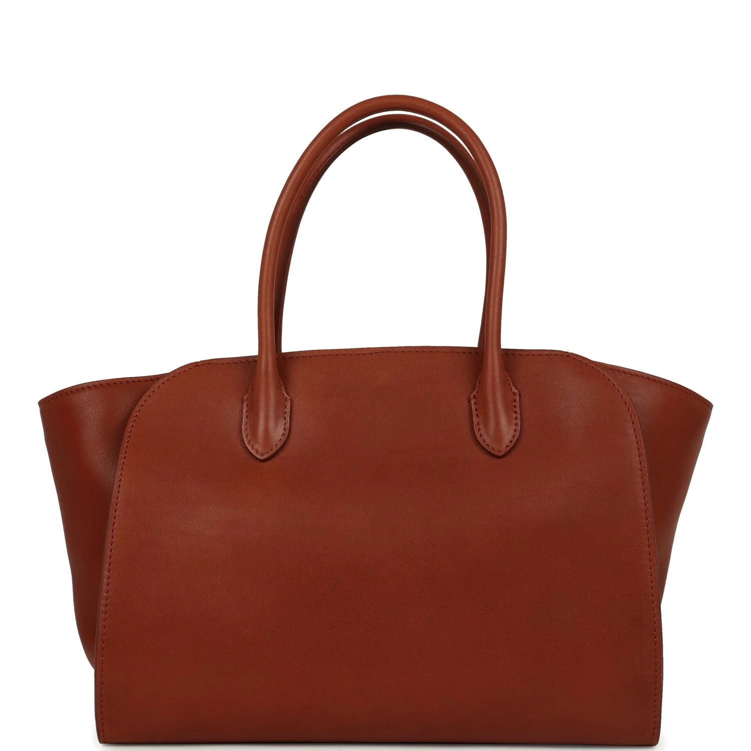 The Row Marlo 12 Tote Bag Acero Polished Saddle — фото 5