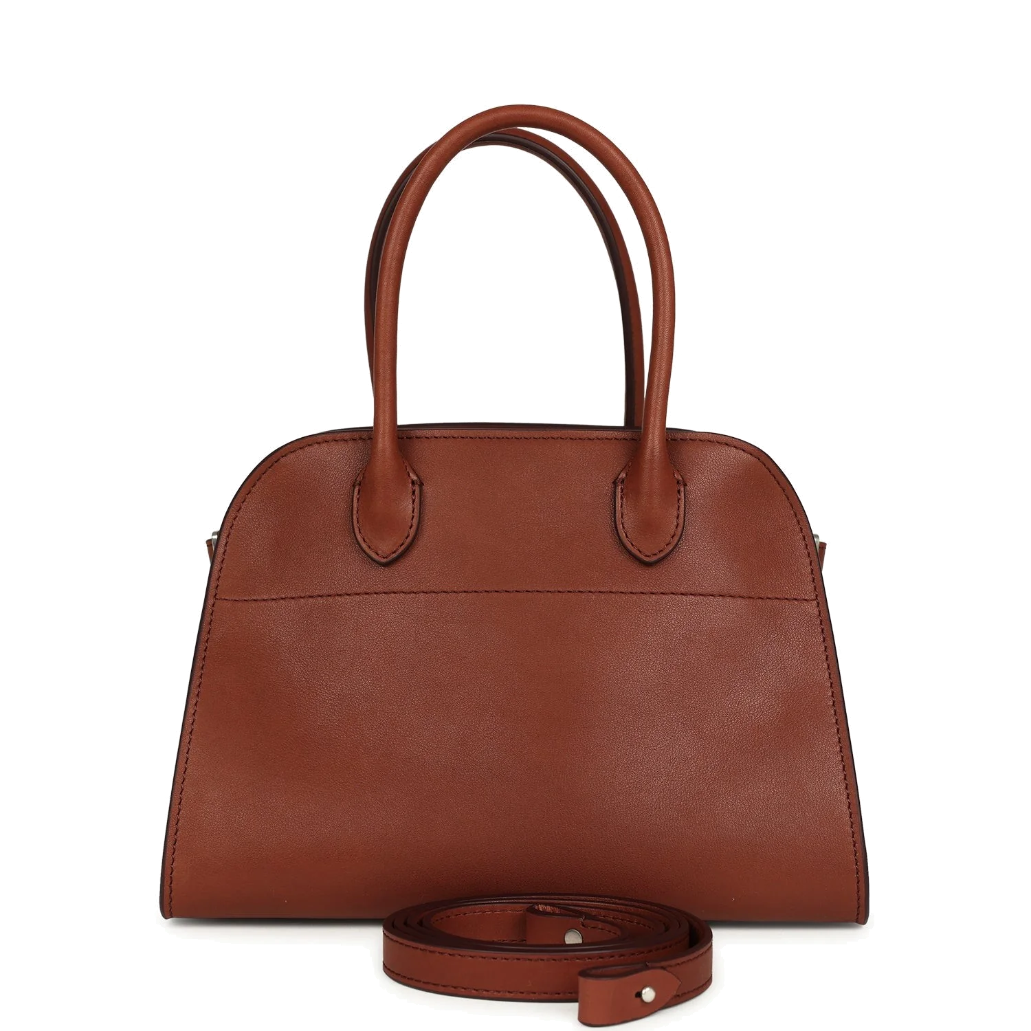 The Row Soft Margaux 10 Bag New Burgundy Saddle Leather — фото 2