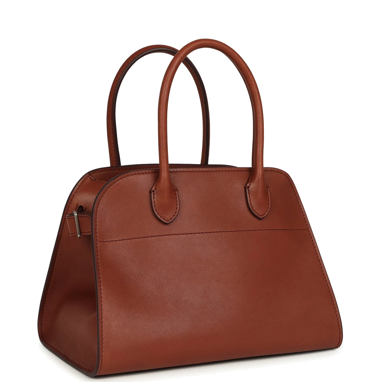 The Row Soft Margaux 10 Bag New Burgundy Saddle Leather — фото 3