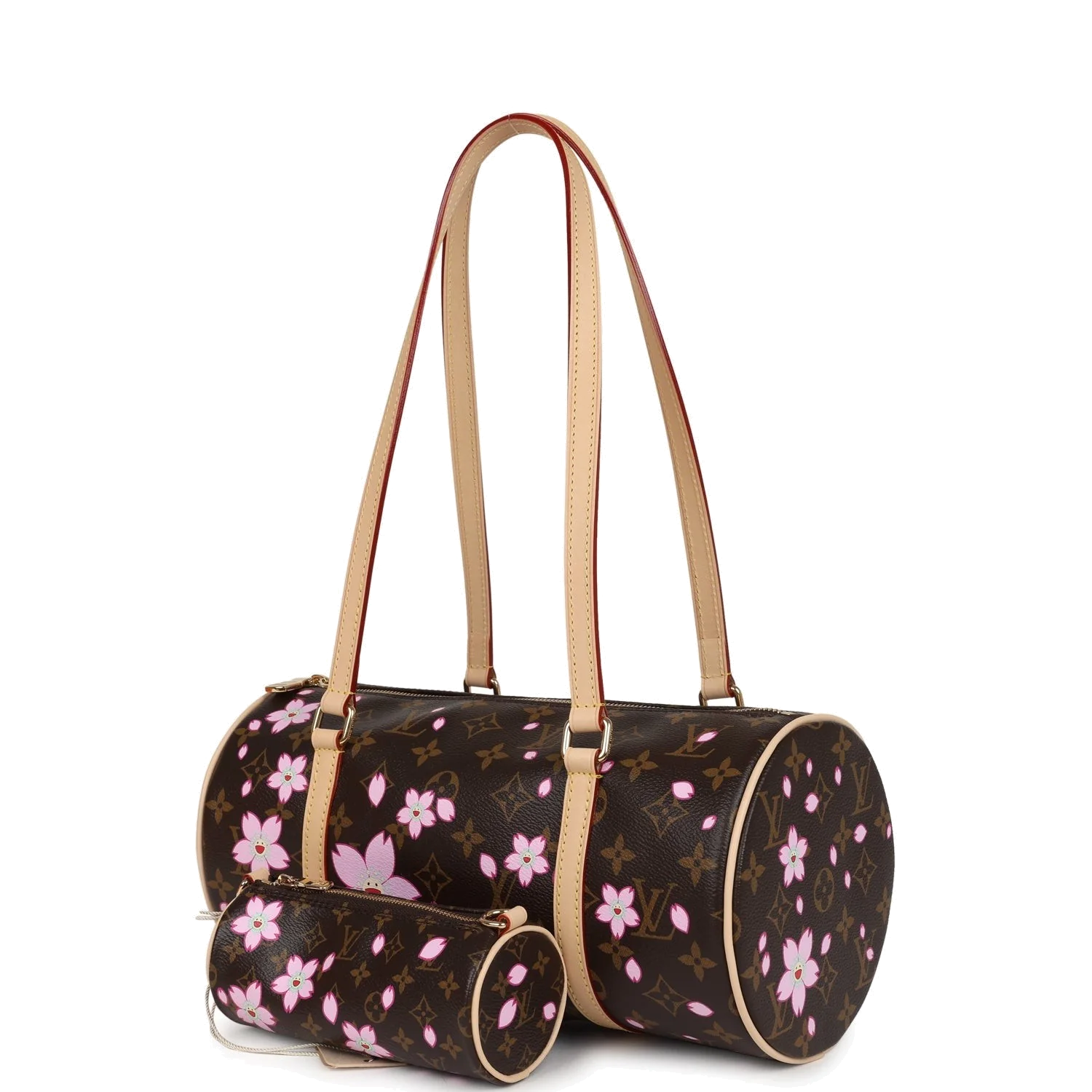 Louis Vuitton X Takashi Murakami Cherry Blossom Papillon Brown and Pink Monogram — фото 6