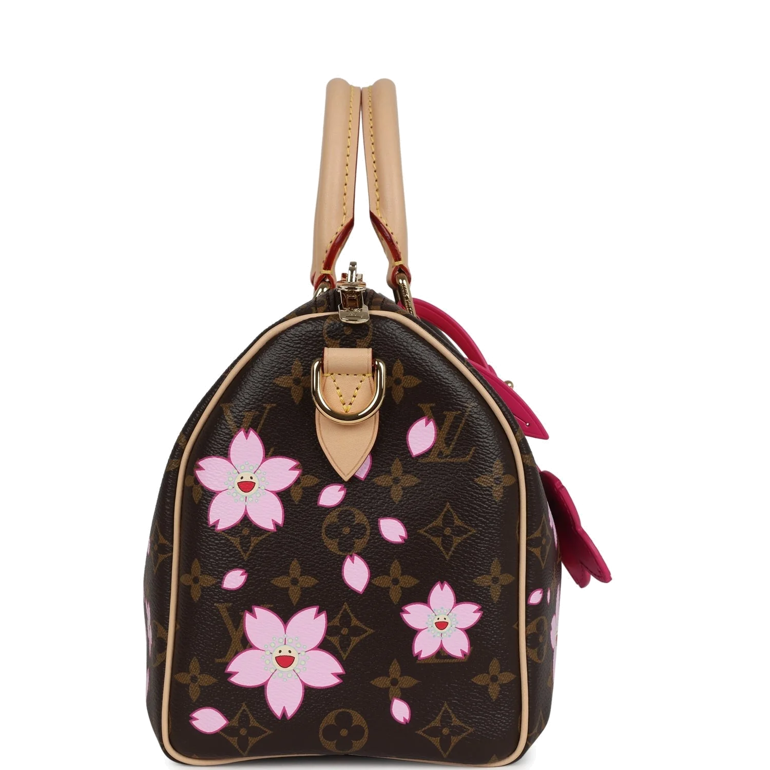 Louis Vuitton X Takashi Murakami Cherry Blossom Speedy 25 Bandouliere Brown Monogram — фото 4