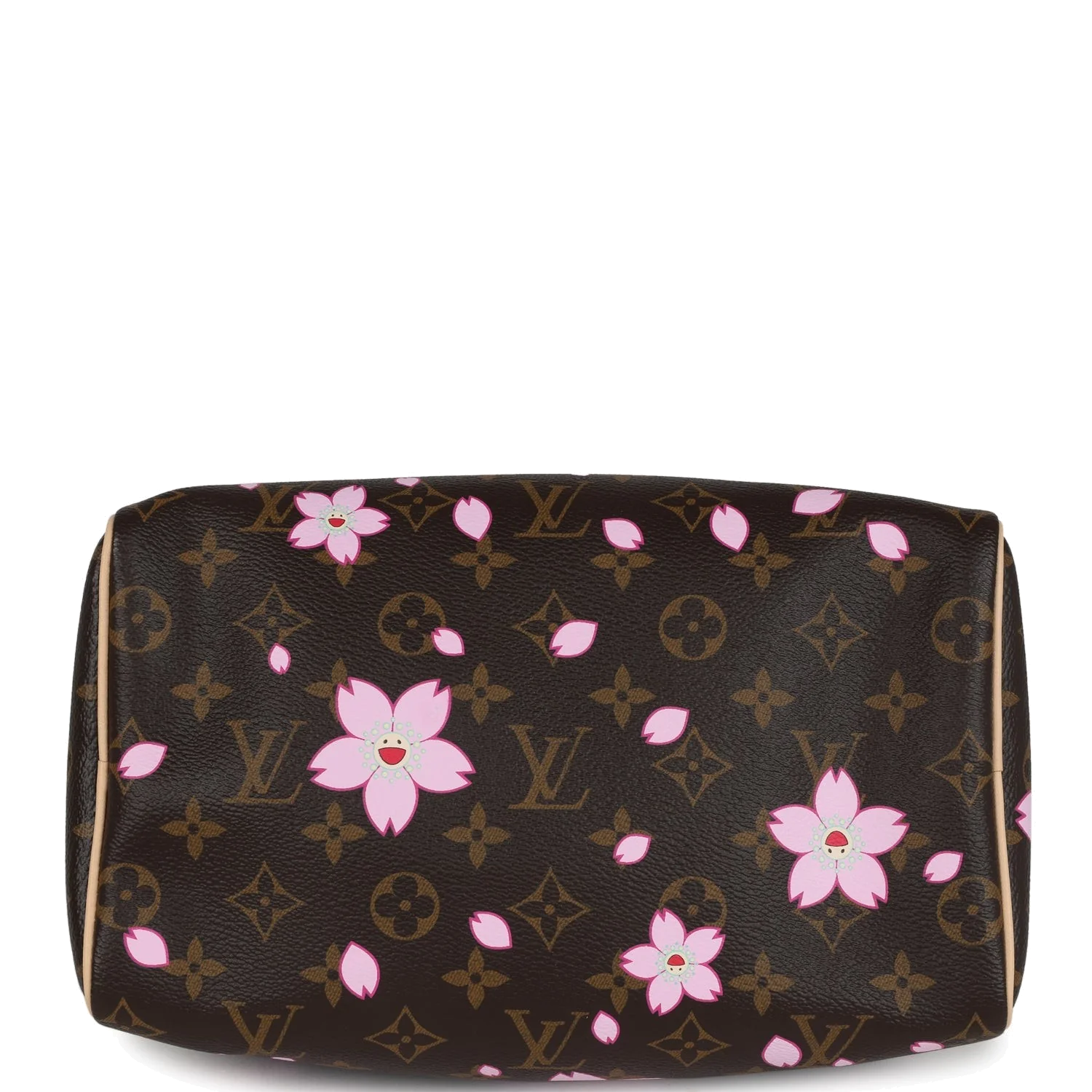 Louis Vuitton X Takashi Murakami Cherry Blossom Speedy 25 Bandouliere Brown Monogram — фото 8