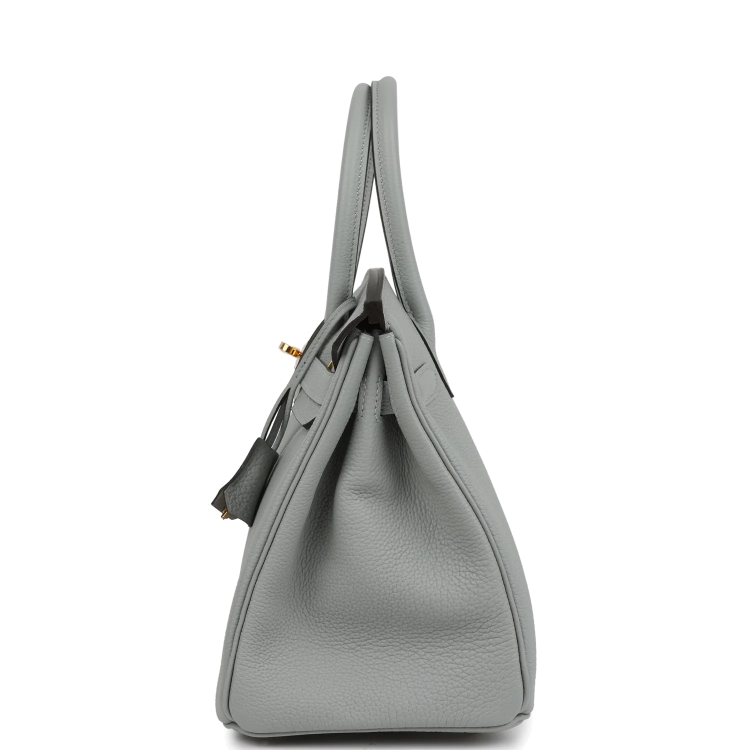 Hermes Birkin 30 Bleu Glacier Togo Gold Hardware Синий ледник — фото 5