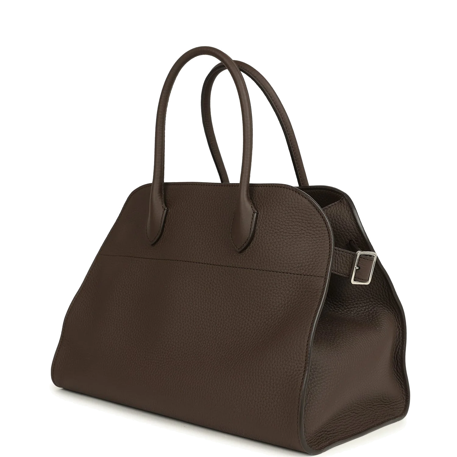 The Row Soft Margaux 12 Bag Deep Brown Calfskin — фото 6