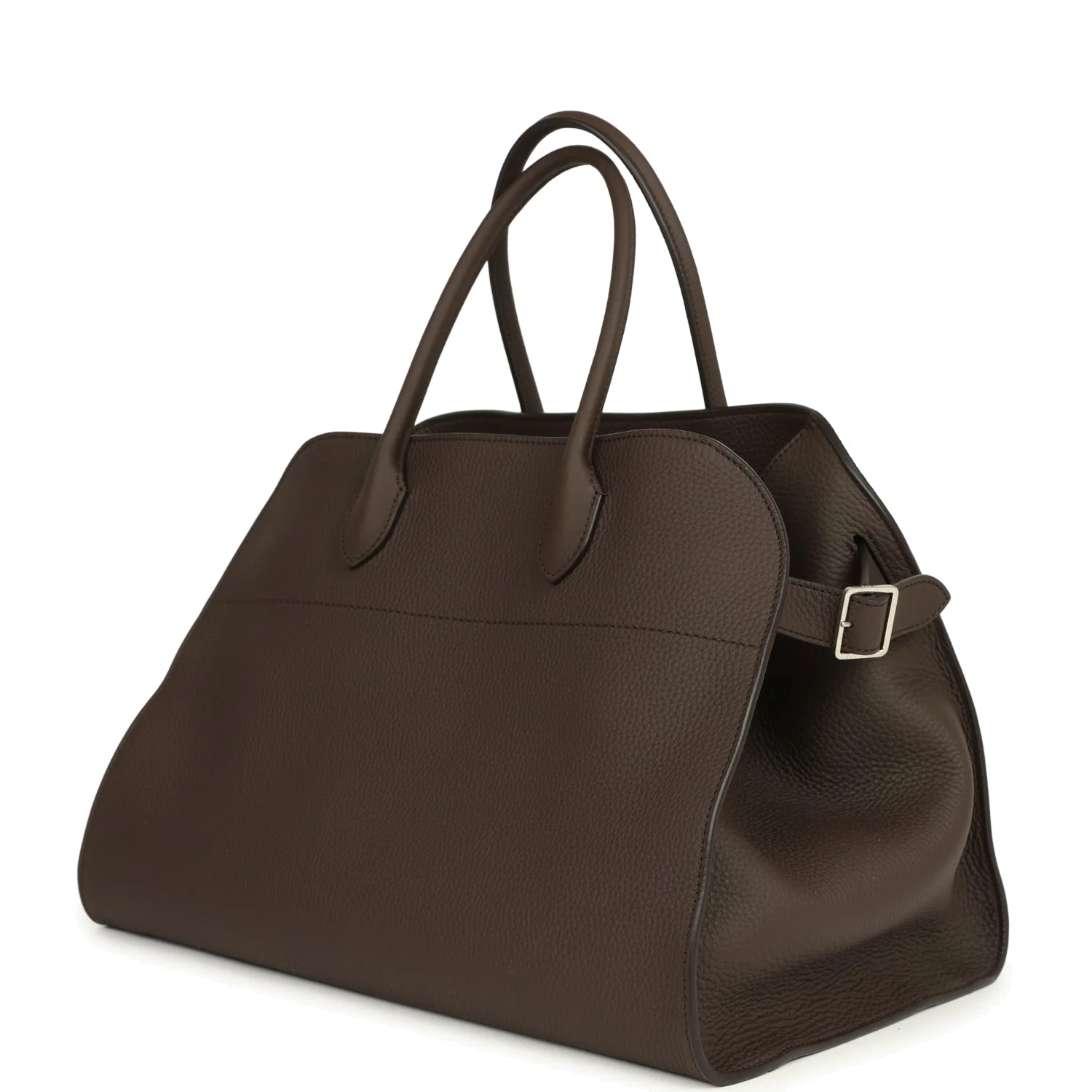 The Row Soft Margaux 15 Bag Deep Brown Calfskin — фото 4