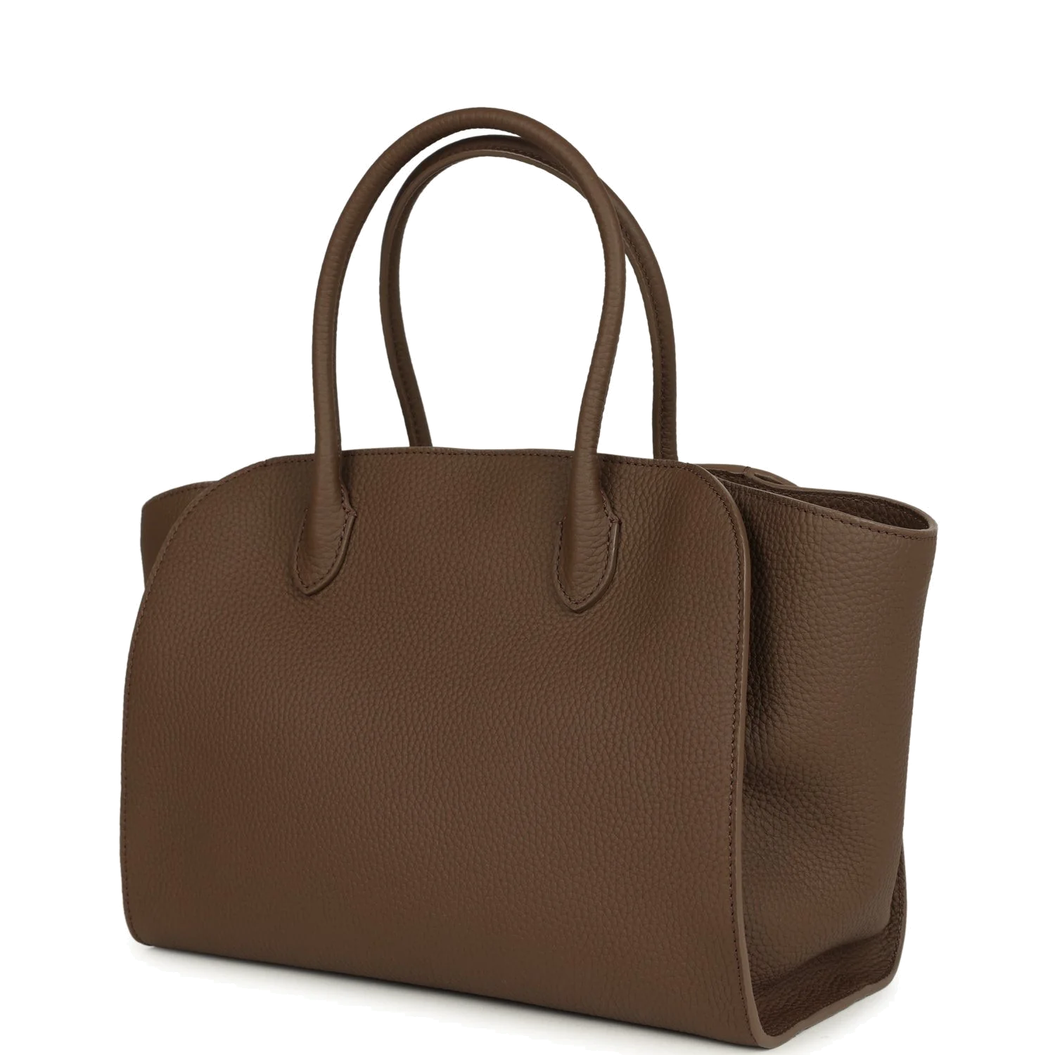 The Row Marlo 12 Tote Bag Dark Olive Calfskin — фото 6
