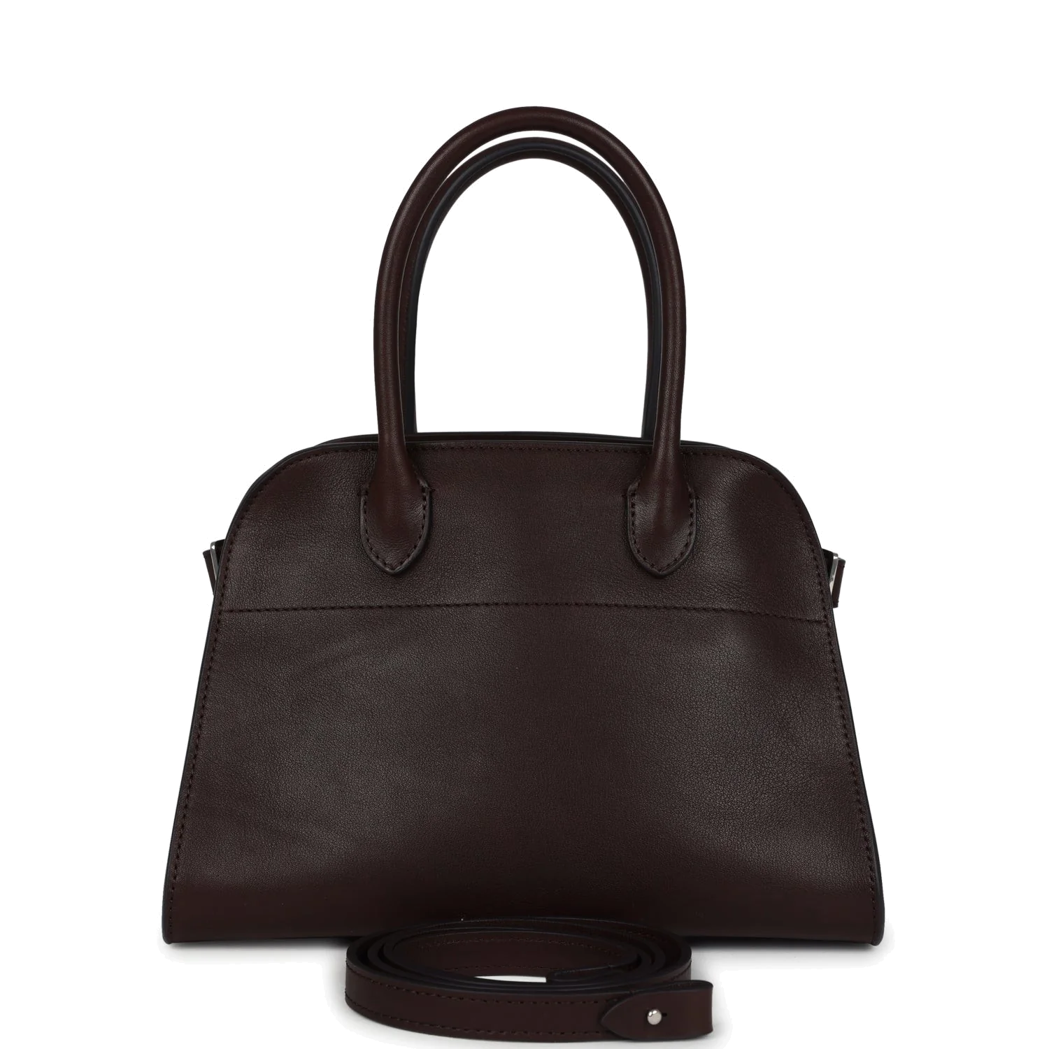 The Row Soft Margaux 10 Bag Chestnut Saddle Leather — фото 2