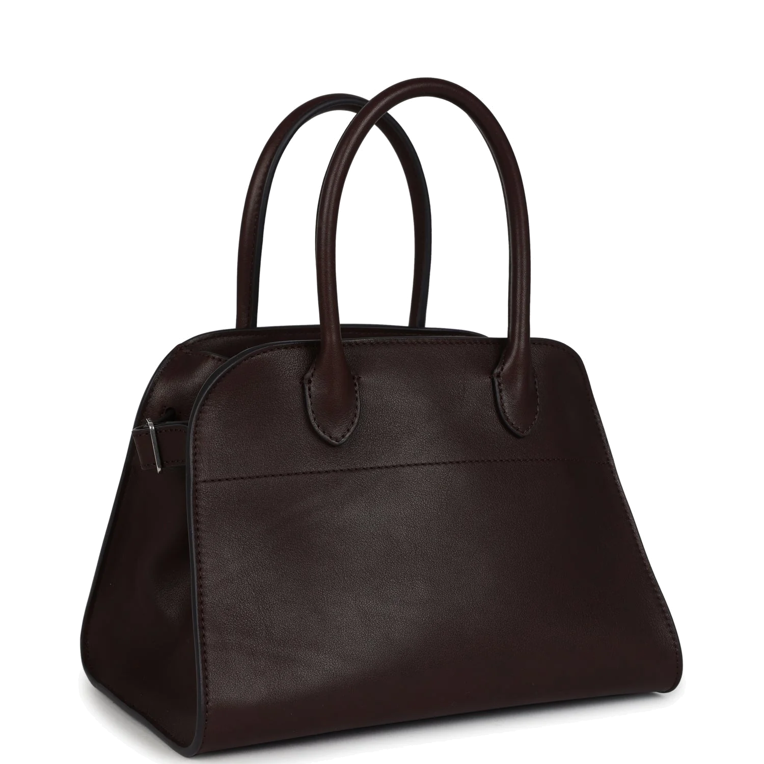 The Row Soft Margaux 10 Bag Chestnut Saddle Leather — фото 3