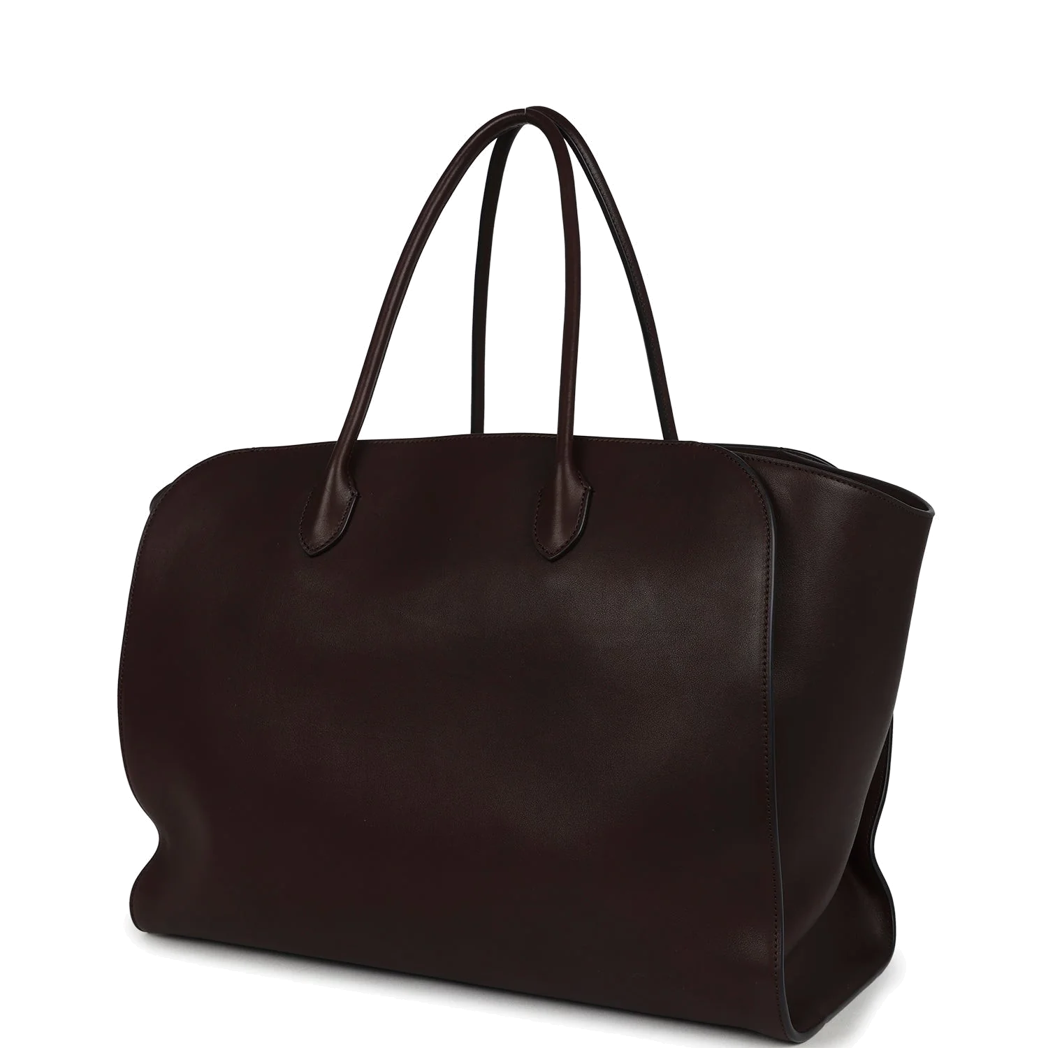 The Row Marlo Tote Bag Chestnut Saddle Leather — фото 6