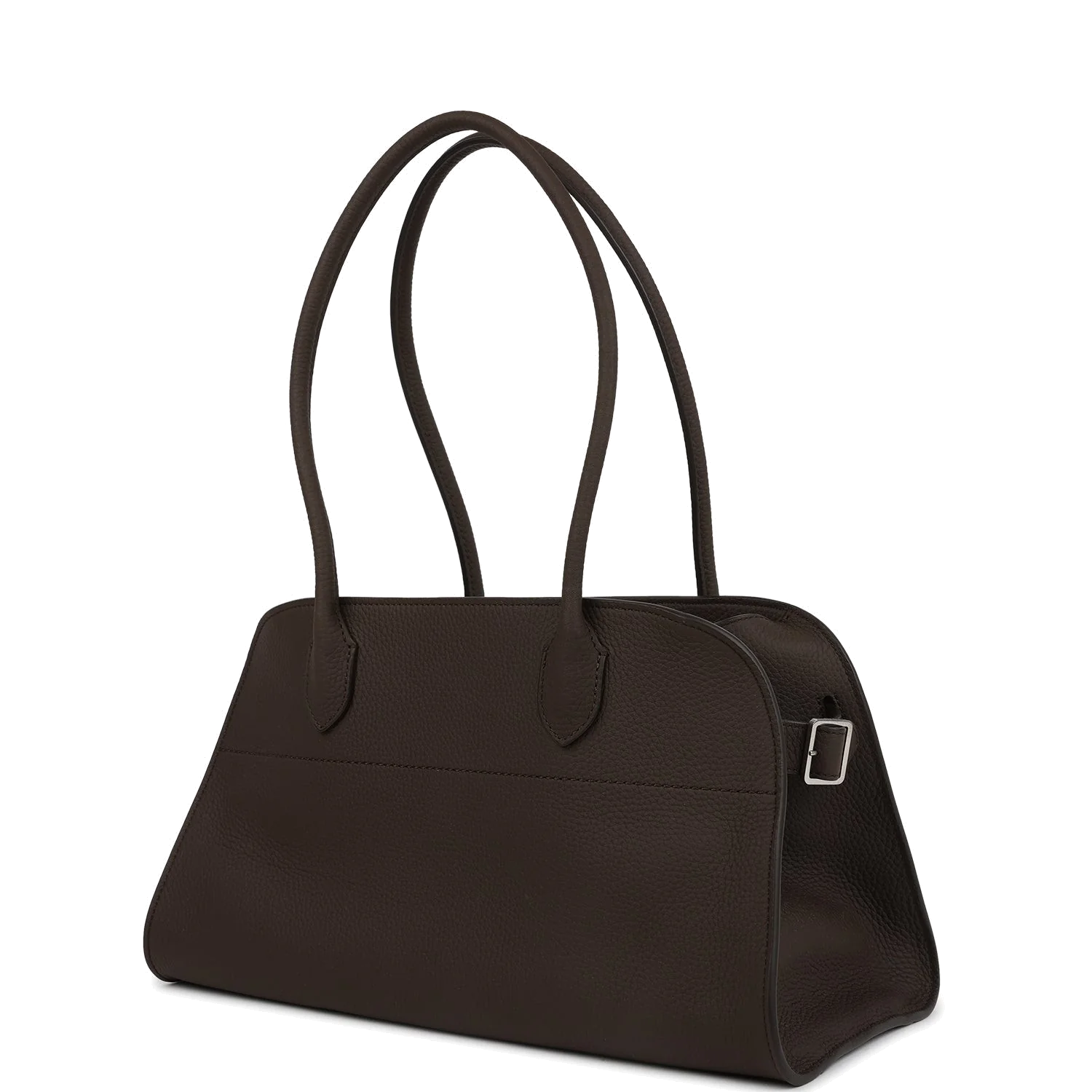 The Row Margaux Shoulder 12 Deep Brown Calfskin — фото 6