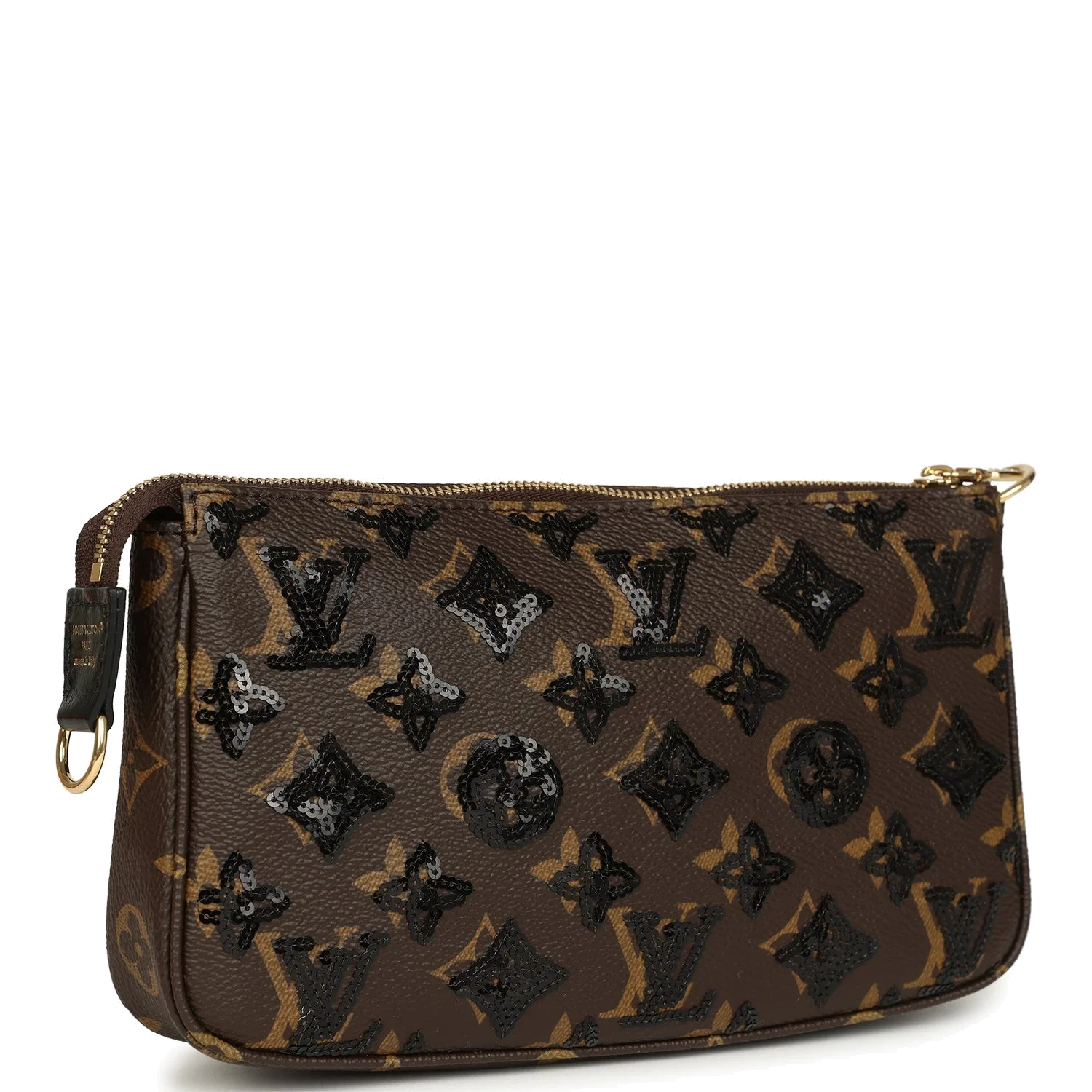 Louis Vuitton Pochette Accessories Black and Brown Monogram Sequin — фото 3