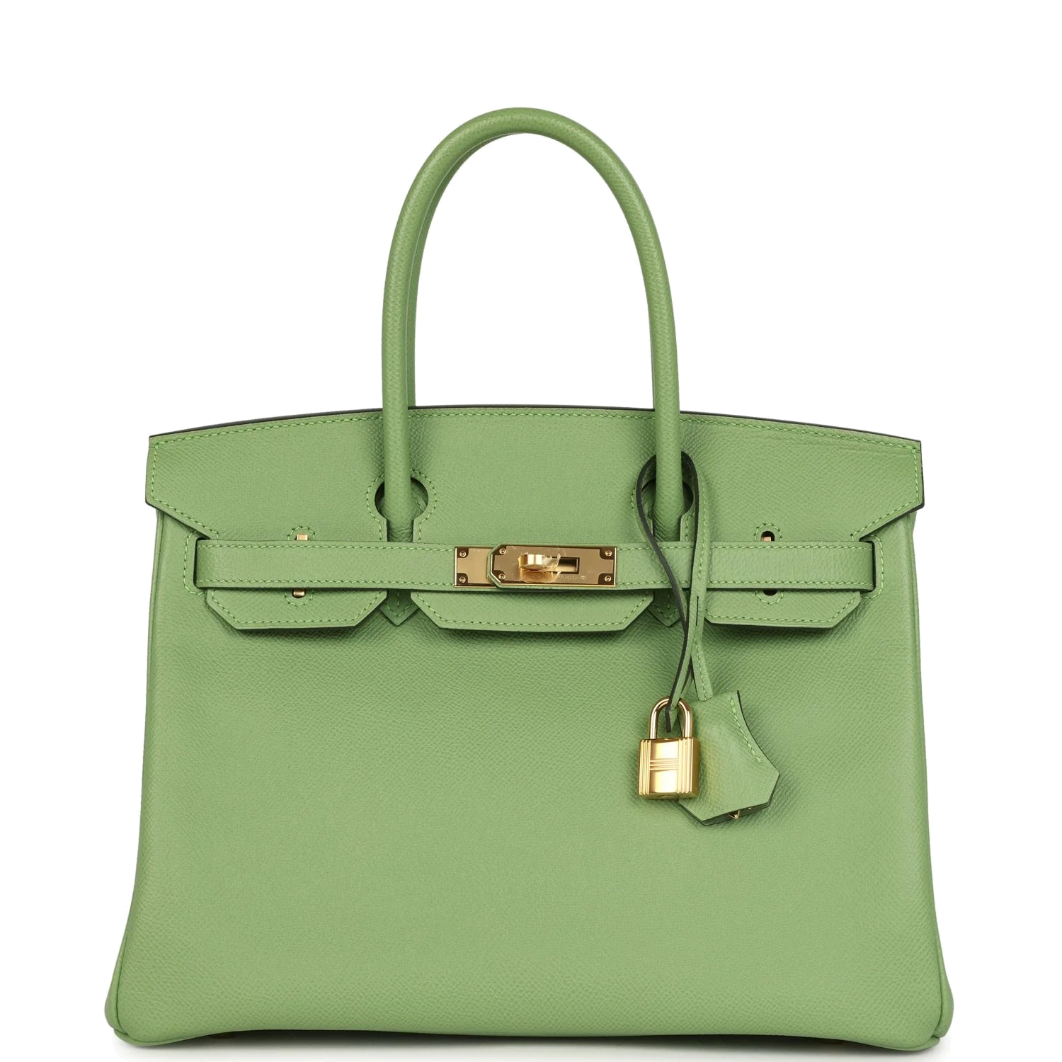 Hermes Birkin 30 Vert Criquet Epsom Gold Hardware
