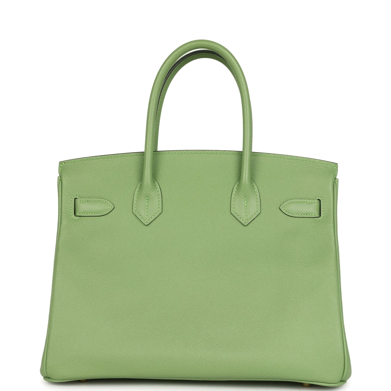 Hermes Birkin 30 Vert Criquet Epsom Gold Hardware Зеленый сверчок — фото 5