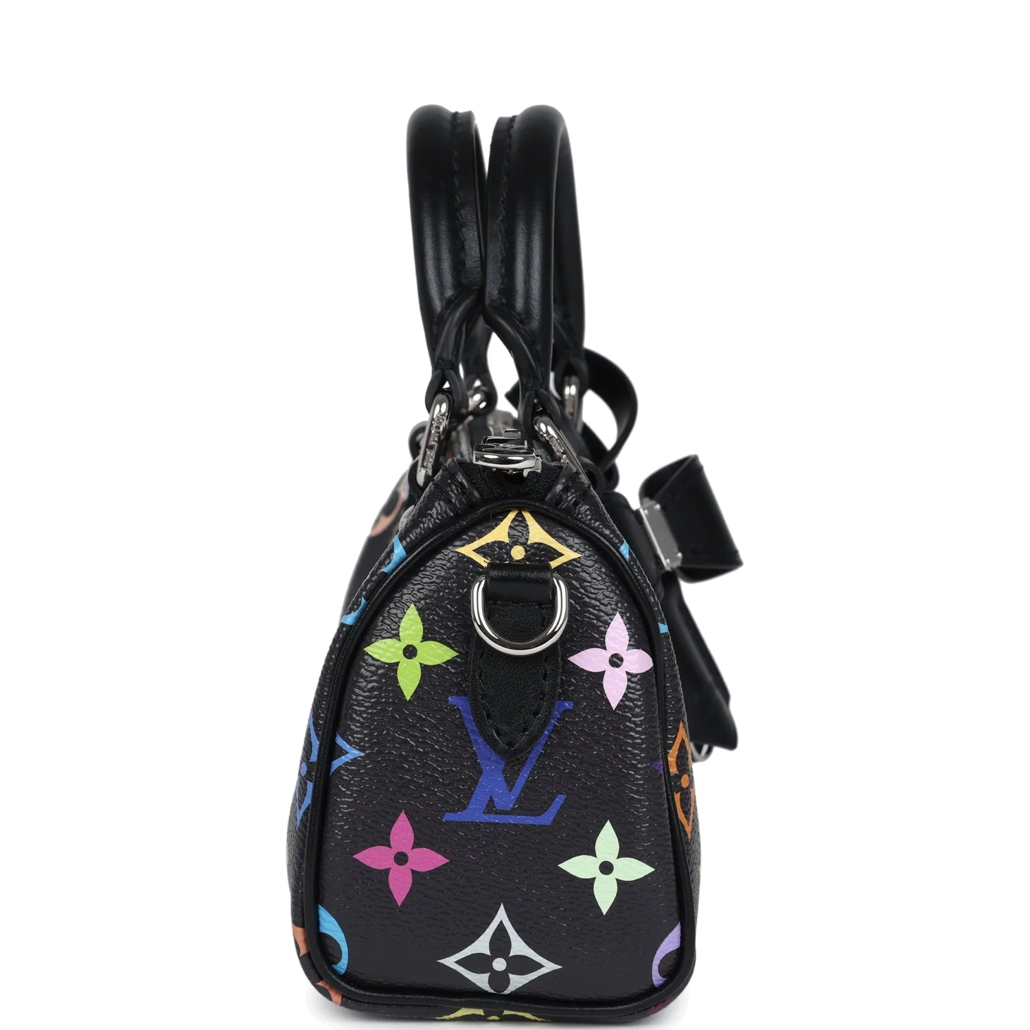 Louis Vuitton X Murakami Nano Speedy Bag Black Multicolor Monogram — фото 4