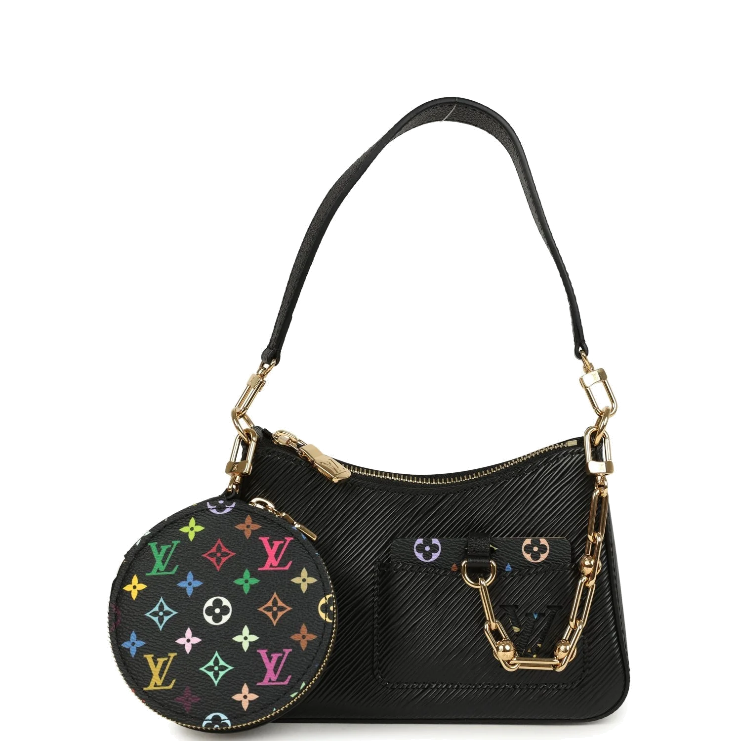 Louis Vuitton X Takashi Murakami Marellini Black Epi — фото 3