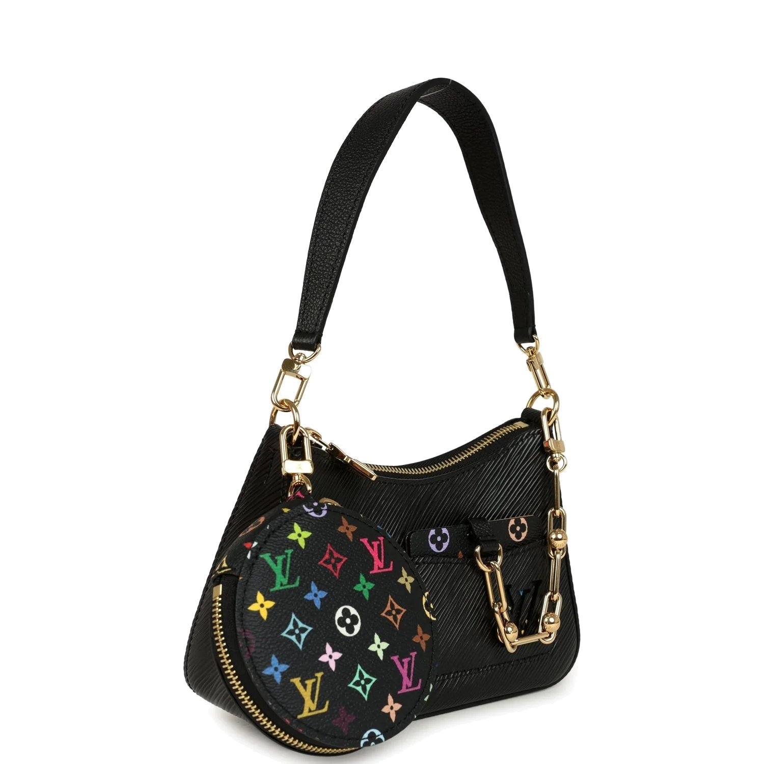Louis Vuitton X Takashi Murakami Marellini Black Epi — фото 4