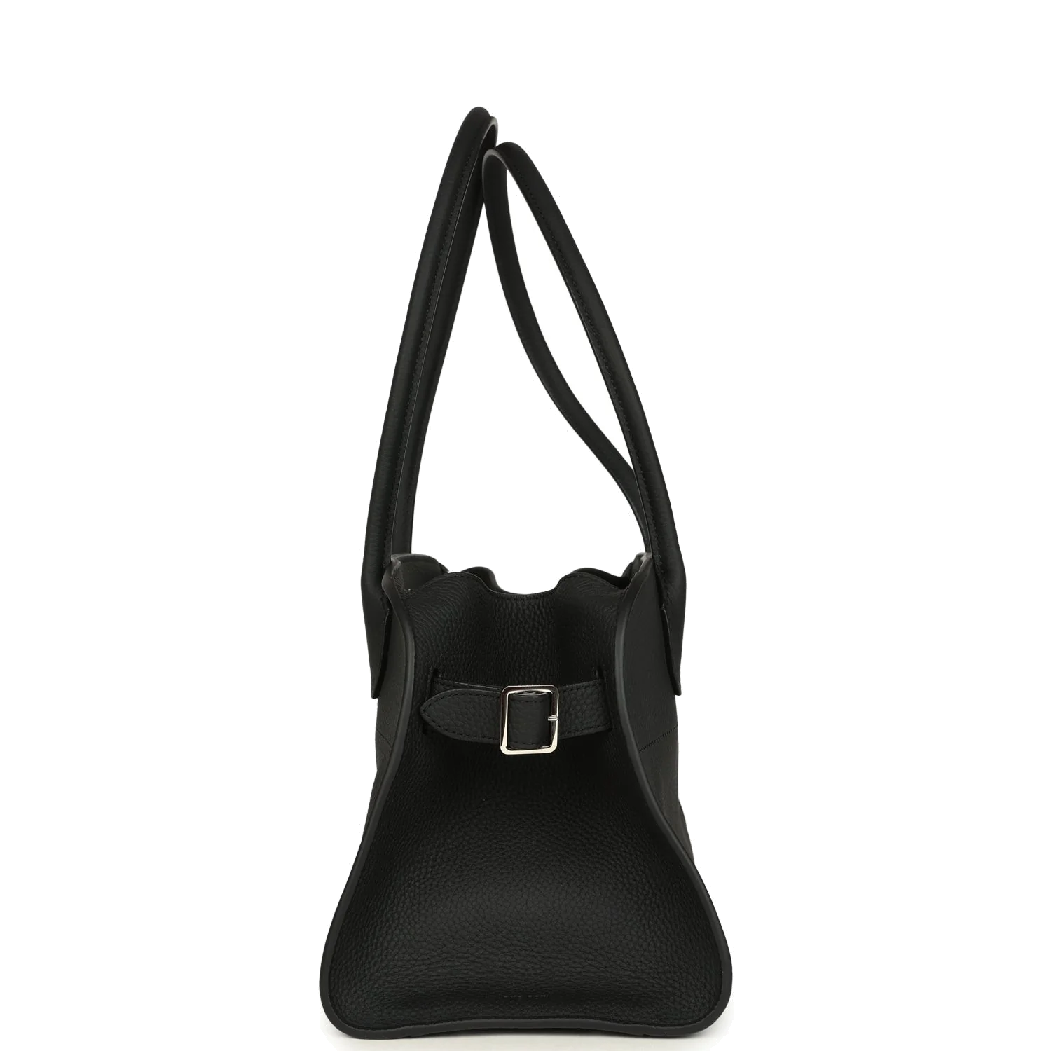 The Row Soft Margaux Shoulder 12 Bag Black Calfskin — фото 4