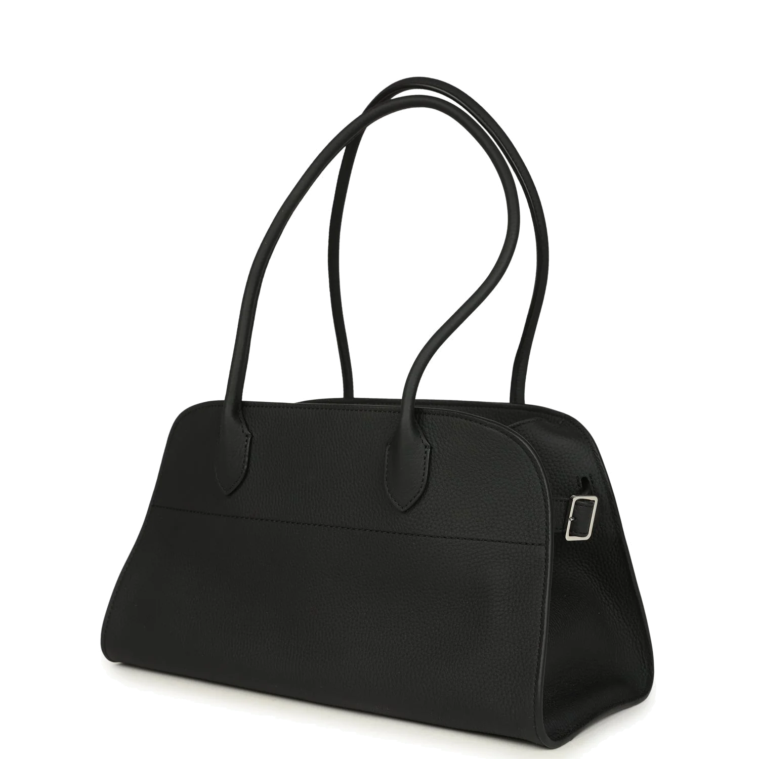 The Row Soft Margaux Shoulder 12 Bag Black Calfskin — фото 6