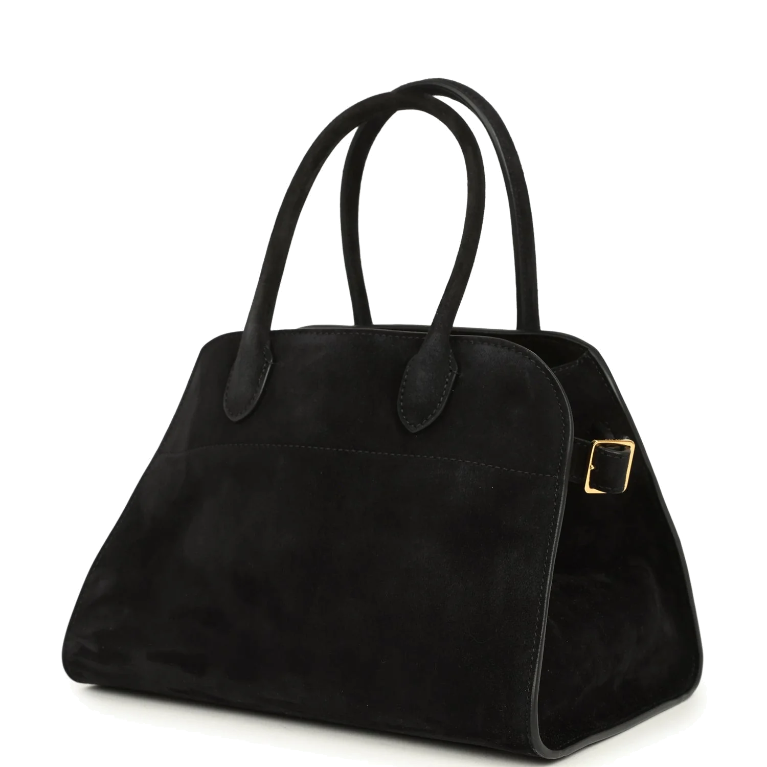 The Row Soft Margaux 10 Bag Black Suede — фото 4