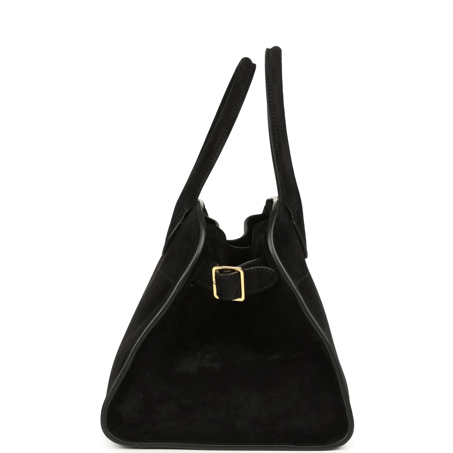 The Row Soft Margaux 10 Bag Black Suede — фото 5
