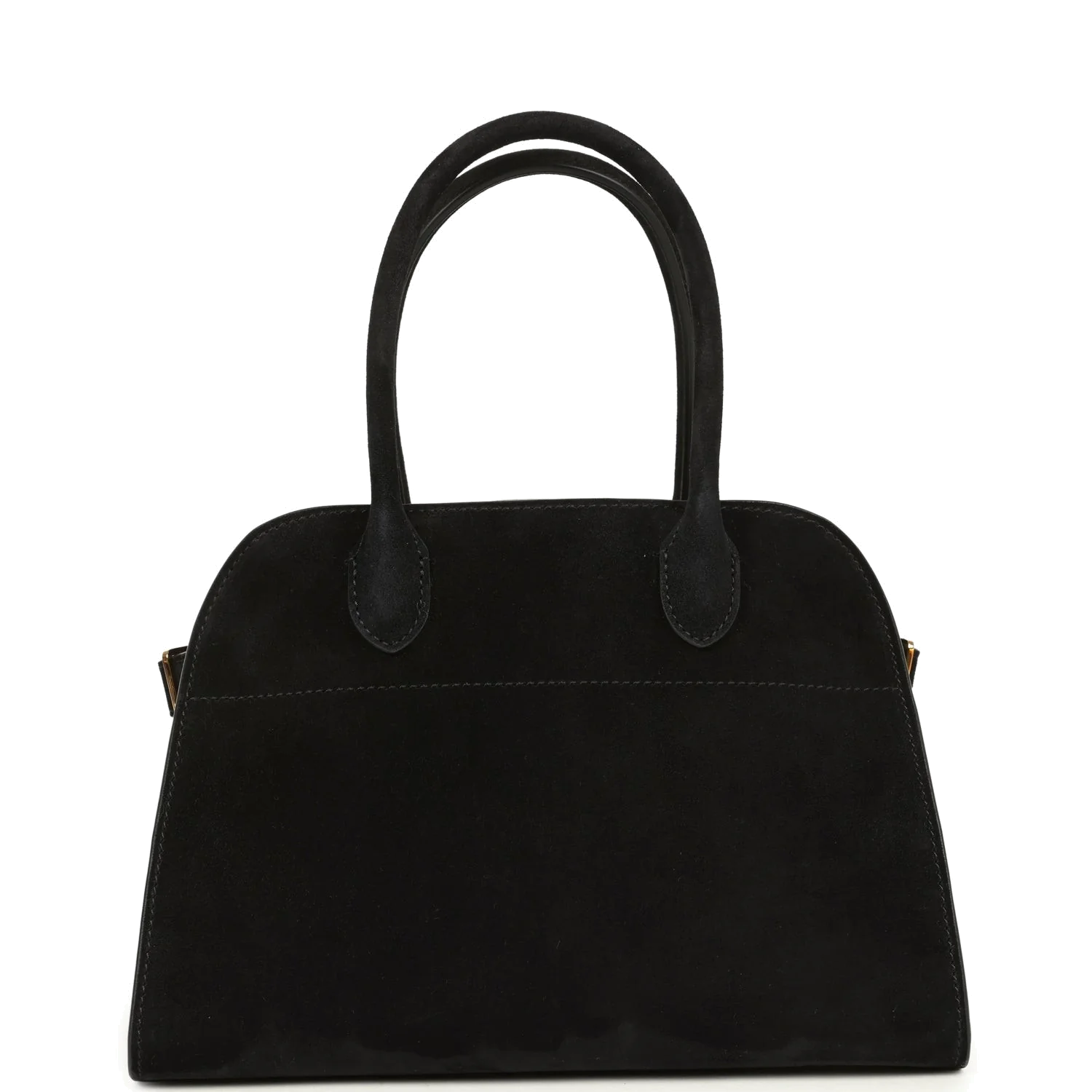 The Row Soft Margaux 10 Bag Black Suede — фото 6