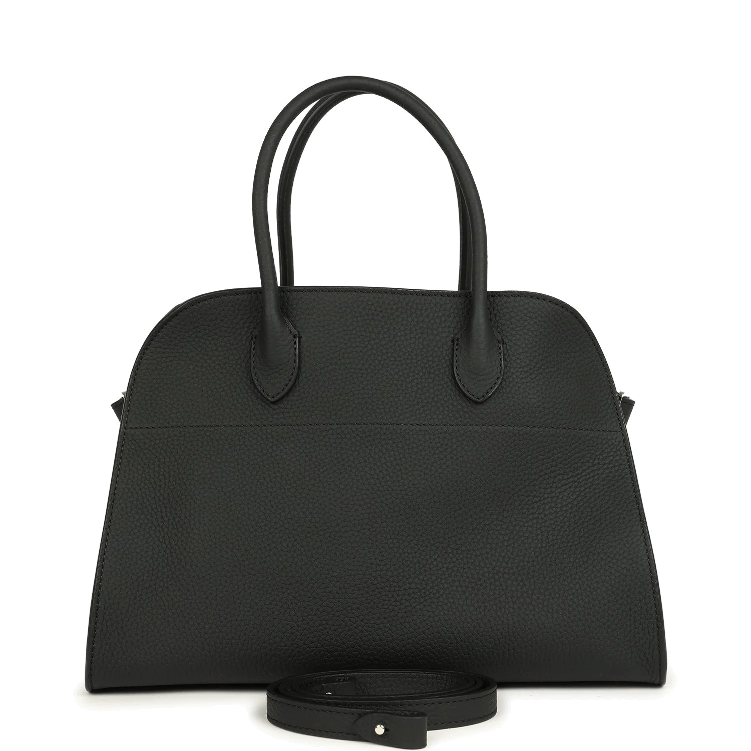 The Row Soft Margaux 12 Bag Black Calfskin