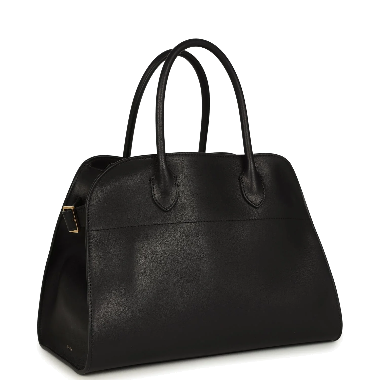 The Row Soft Margaux 12 Bag Black Saddle Leather — фото 3